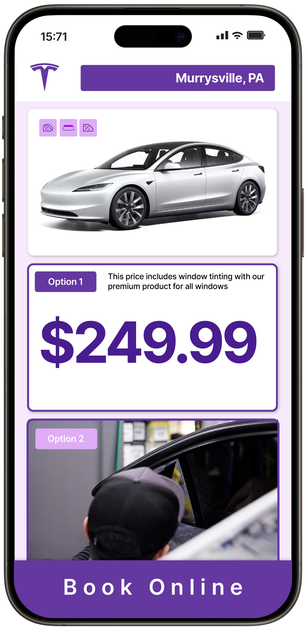 View Reasonable Tesla Window Tinting Rates in Murrysville, Pennsylvania