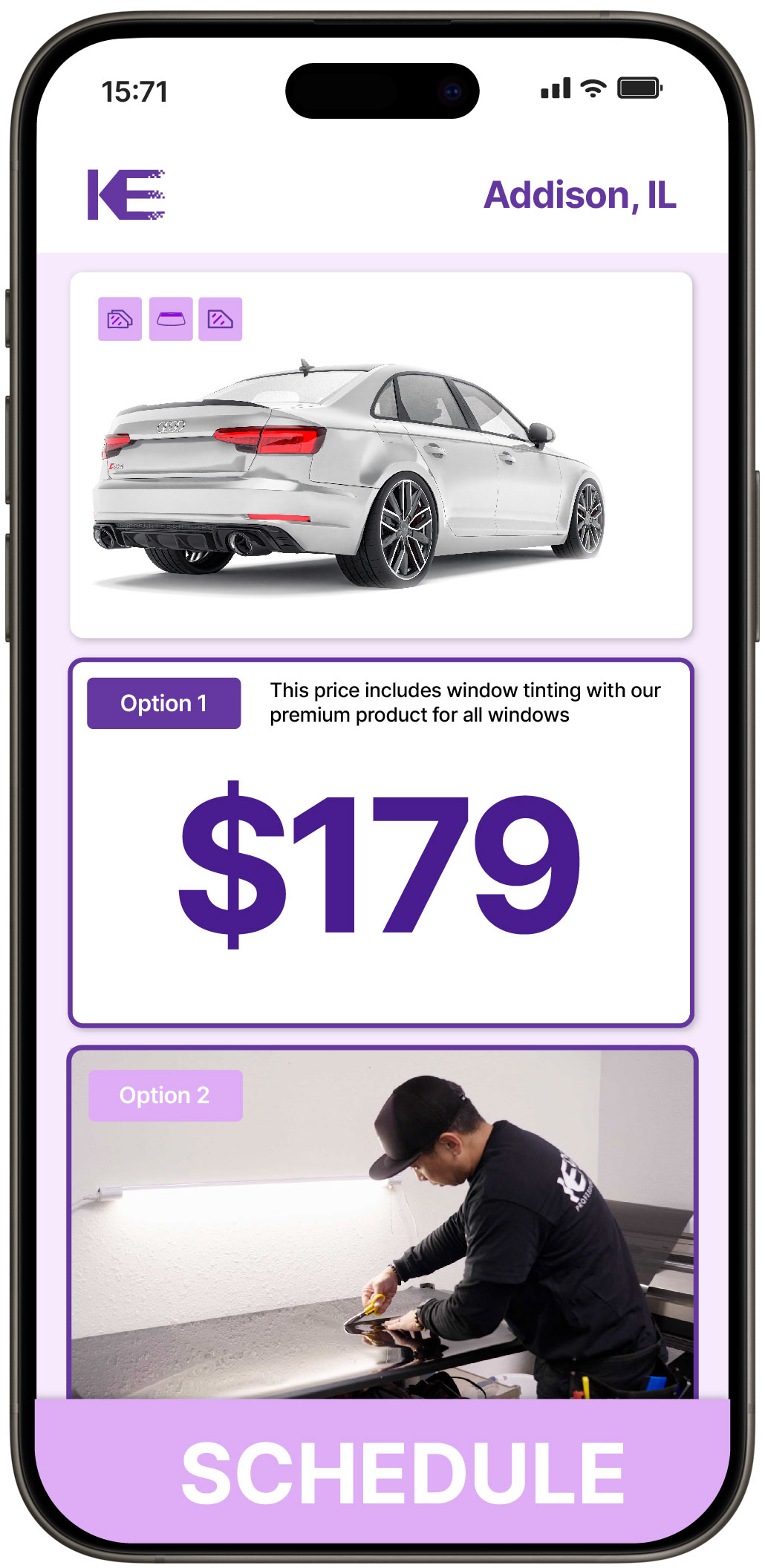 View Reasonable Car Window Tinting Prices in Addison, Illinois