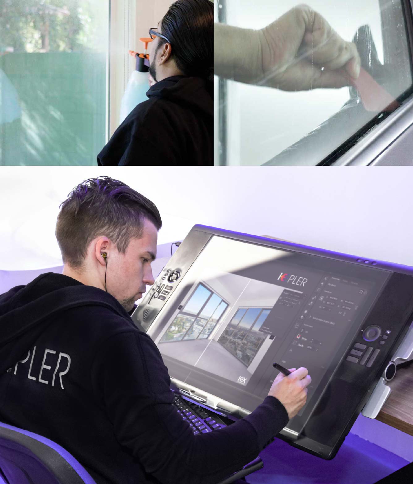 Kepler Specialist Performing Commercial Window Tinting in Arnold Arnold