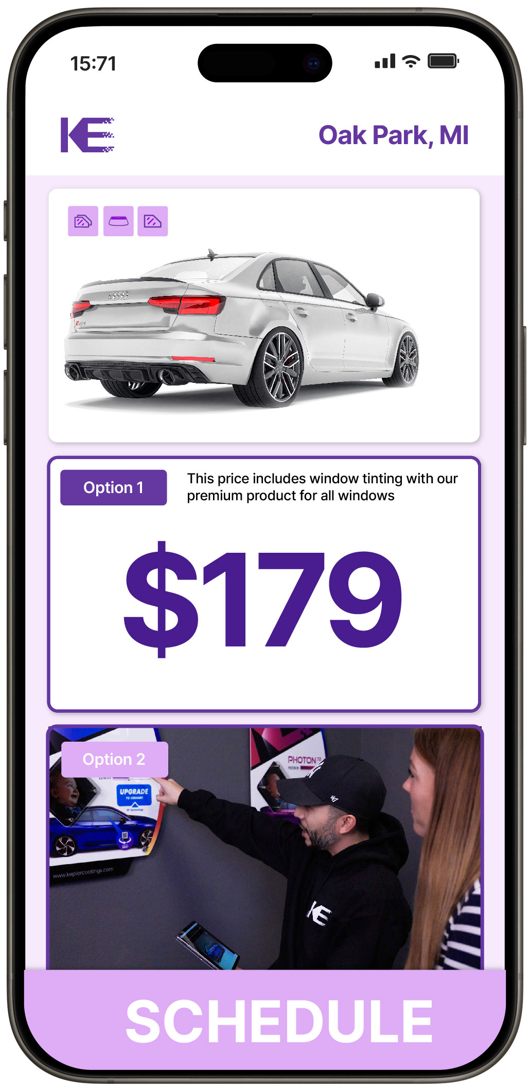 View Competitive Car Window Tinting Rates in Oak Park, Michigan