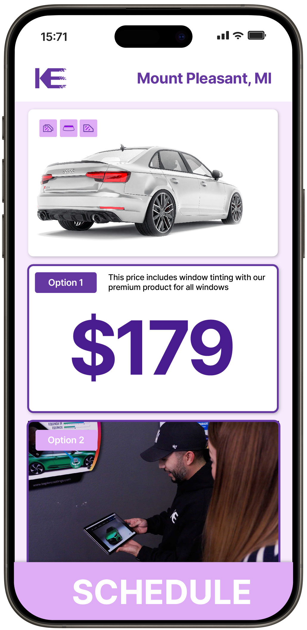 View Competitive Car Window Tinting Rates in Mount Pleasant, Michigan
