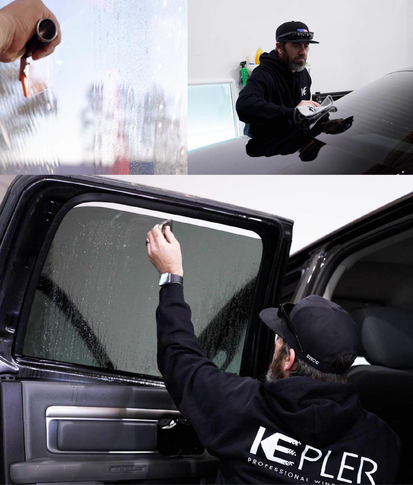 Kepler Window Tinting Specialists at Work in South El Monte, California