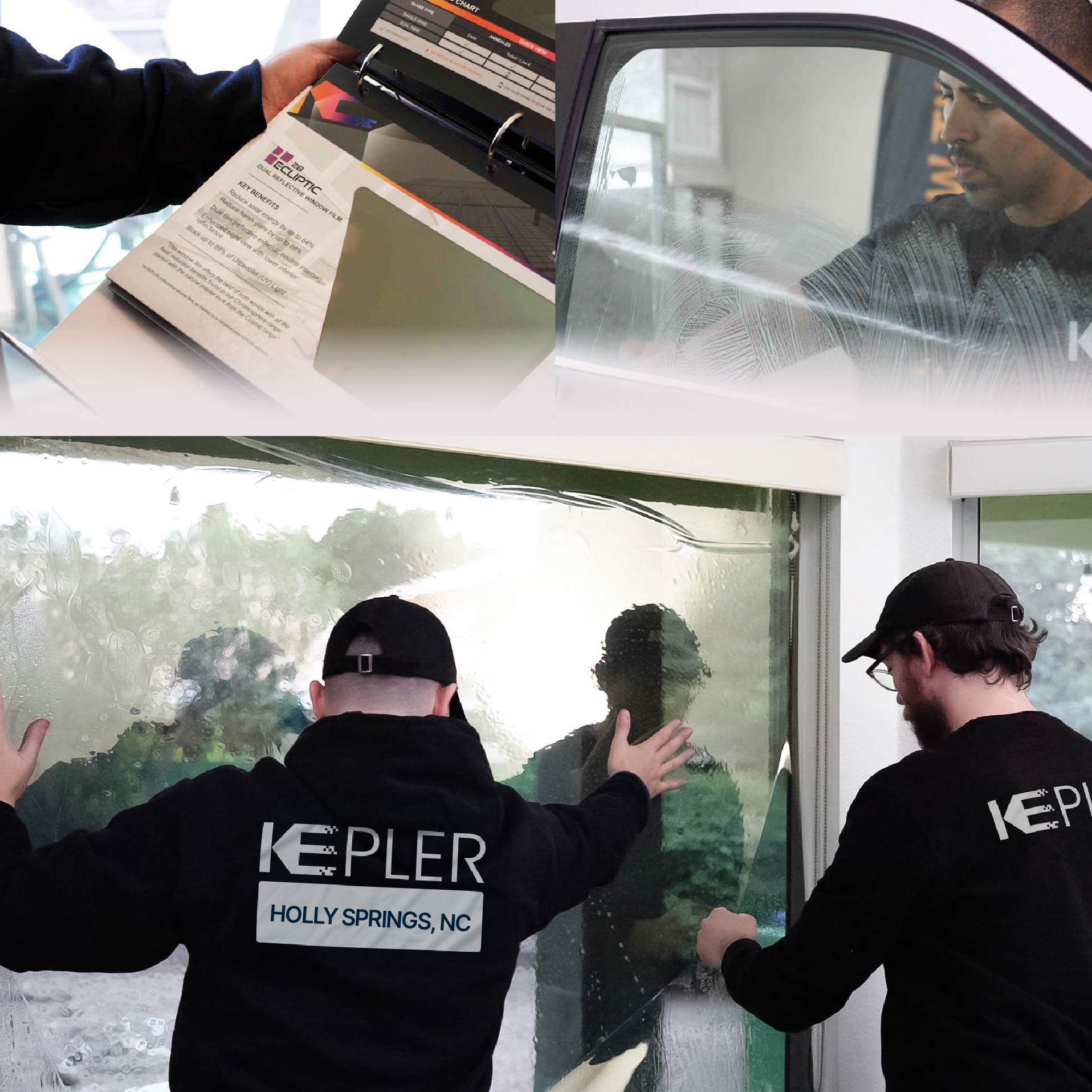 Kepler Specialist Performing Commercial Window Tinting in Holly Springs Holly Springs