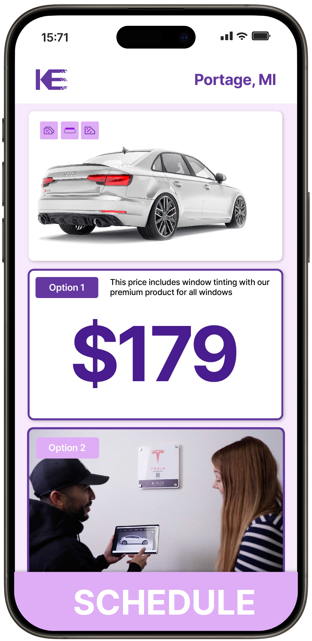 View Competitive Car Window Tinting Prices in Portage, Michigan