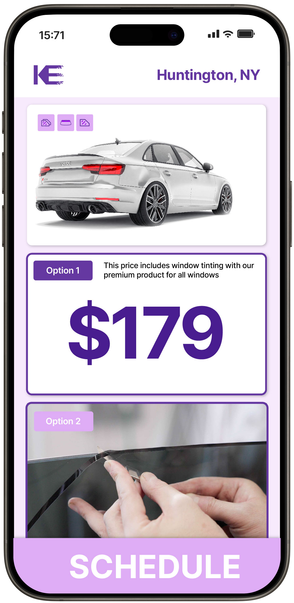 View Competitive Car Window Tinting Rates in Huntington, New York