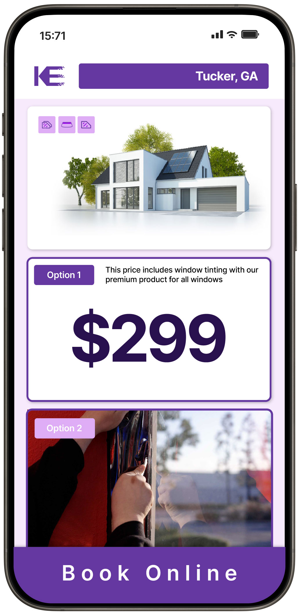 View Competitive Home Window Tinting Prices in Tucker, Georgia