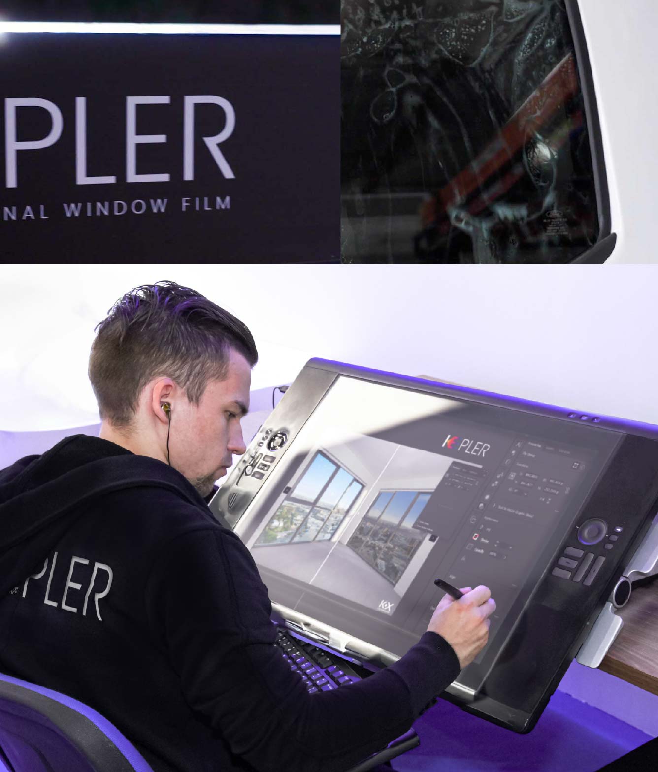 Kepler Specialist Performing Commercial Window Tinting in Clinton Clinton