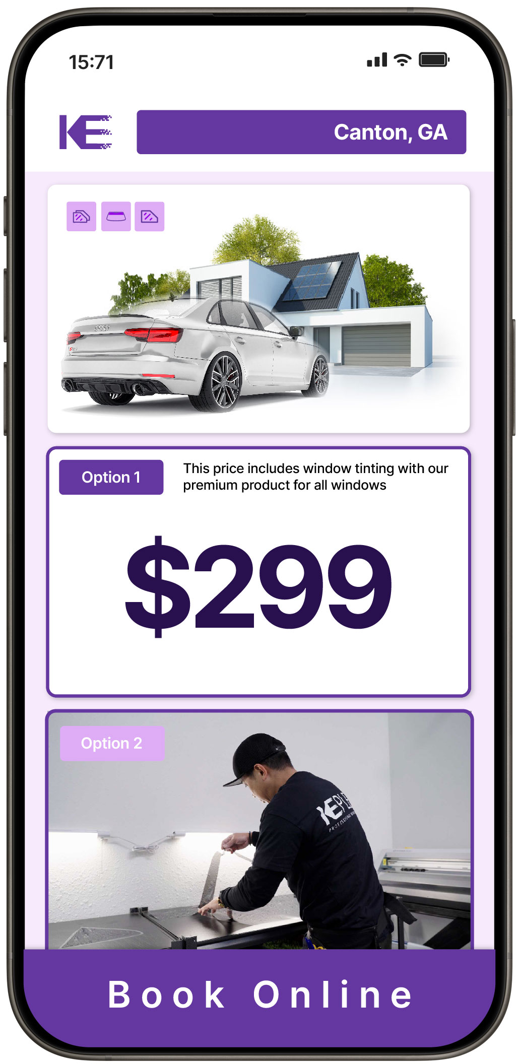 View Competitive Tesla Window Tinting Prices in Gracewood, Georgia