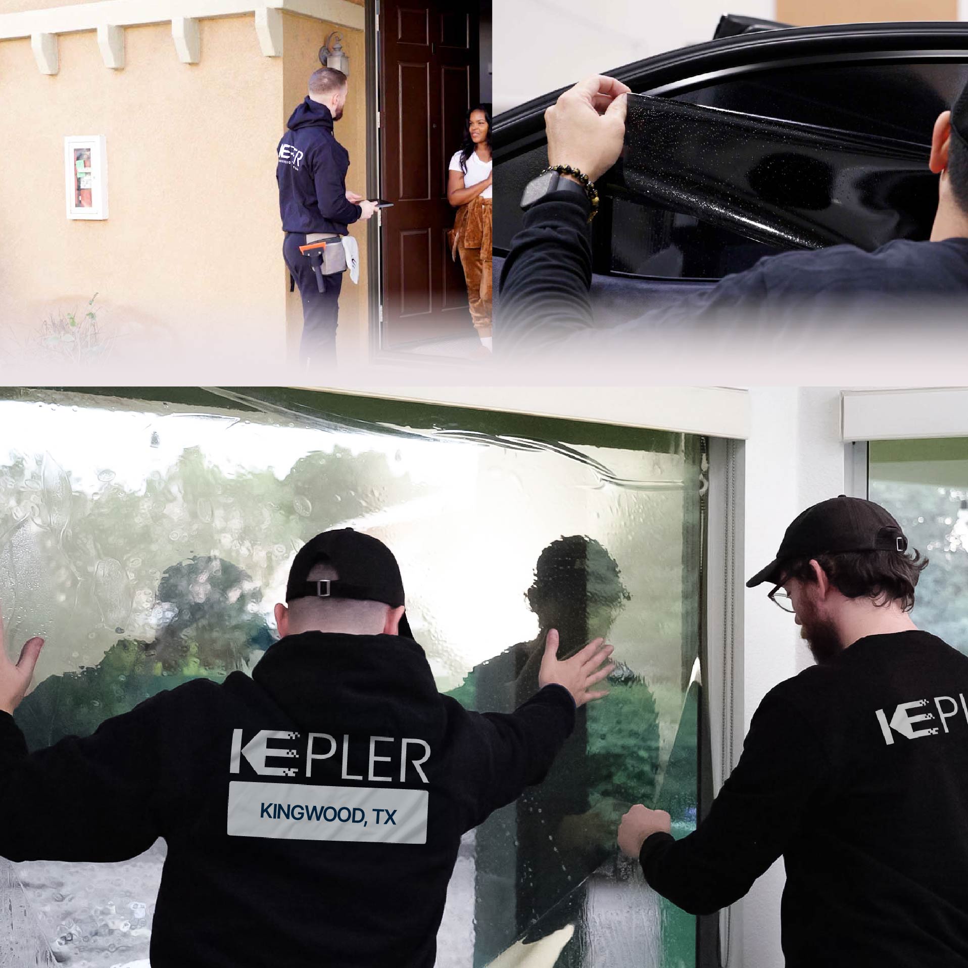 Kepler Specialist Performing Commercial Window Tinting in Kingwood Kingwood