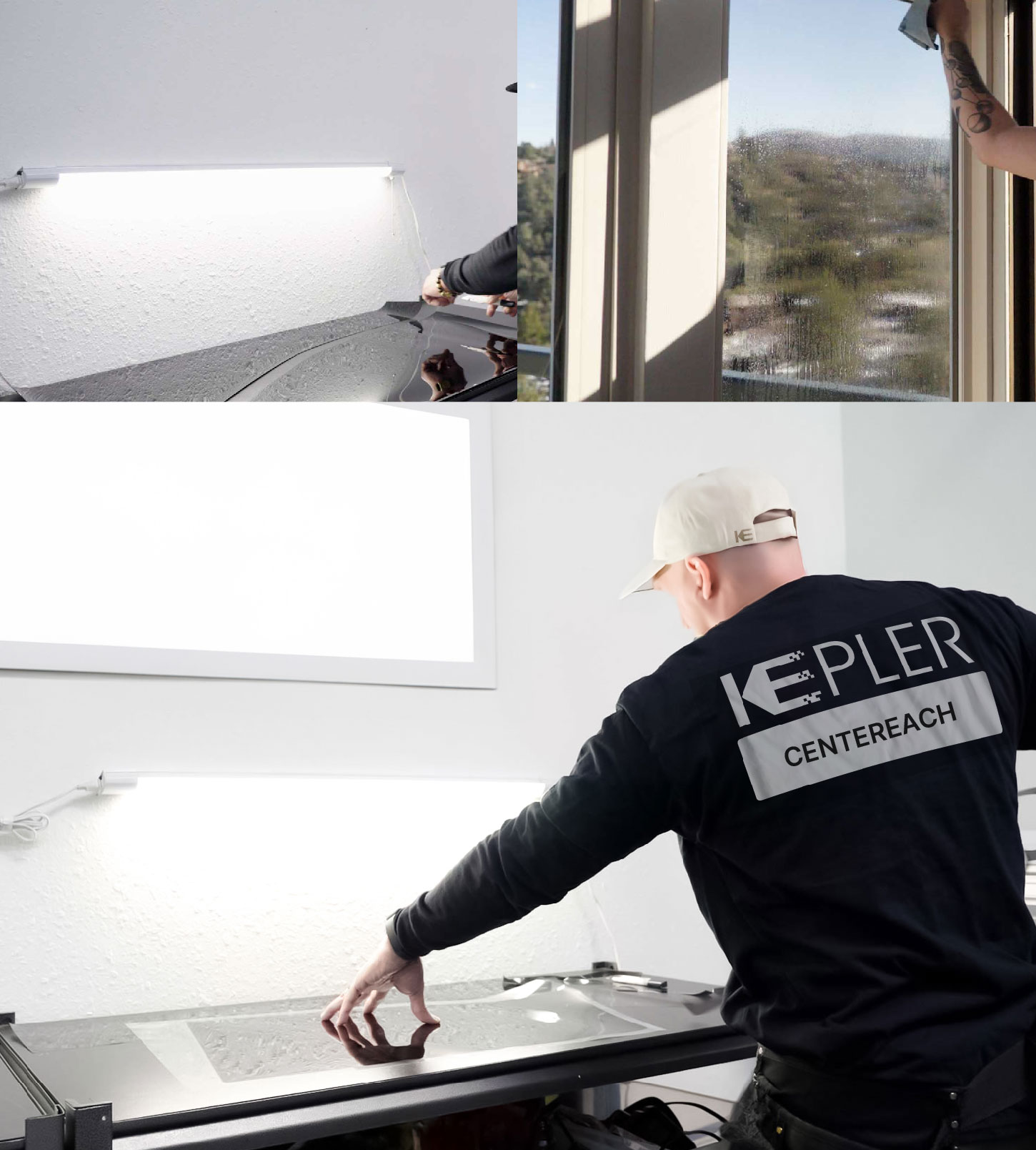 Window Tinting Specialist Cutting Film in Centereach, New York
