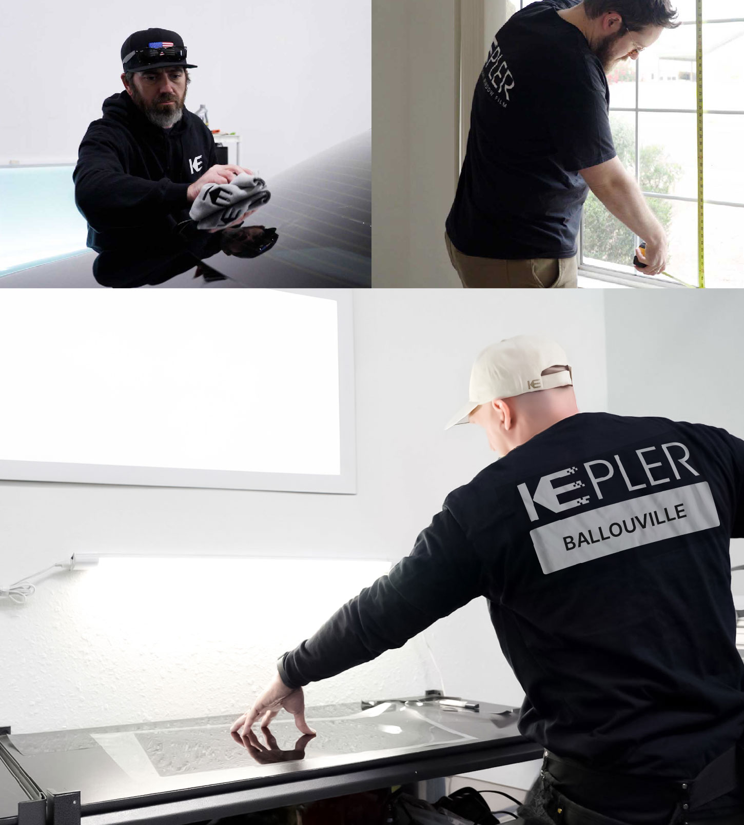 Window Tinting Specialist Cutting Film in Ballouville, Connecticut