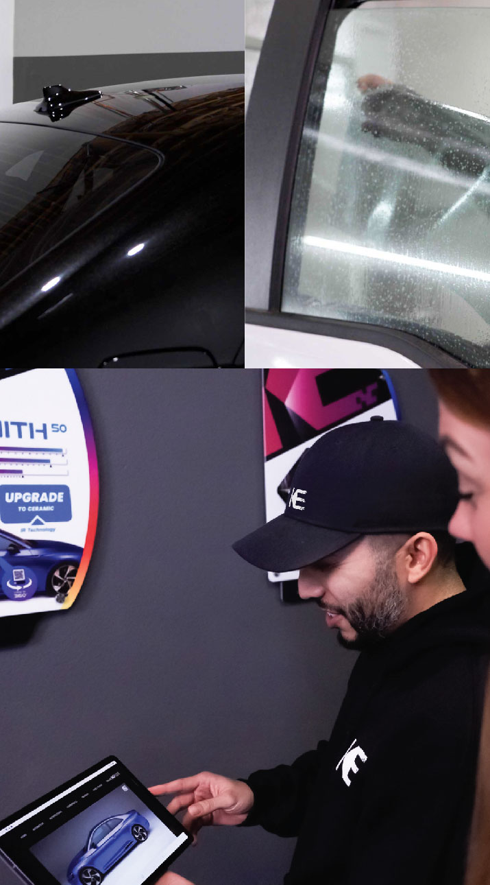 Kepler Dealer Showing Car Window Film Options to Customer in Watertown, Wisconsin