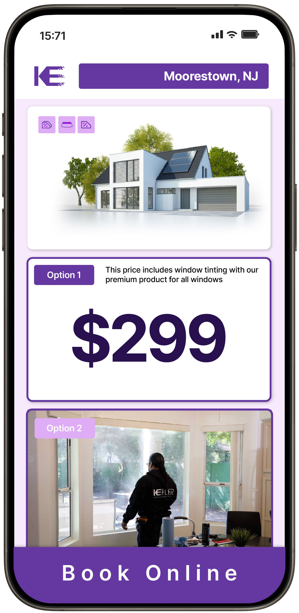 View Competitive Home Window Tinting Costs in Moorestown, New Jersey