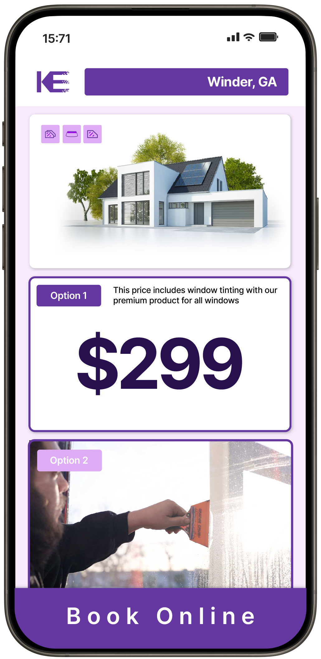 View Reasonable Home Window Tinting Rates in Winder, Georgia