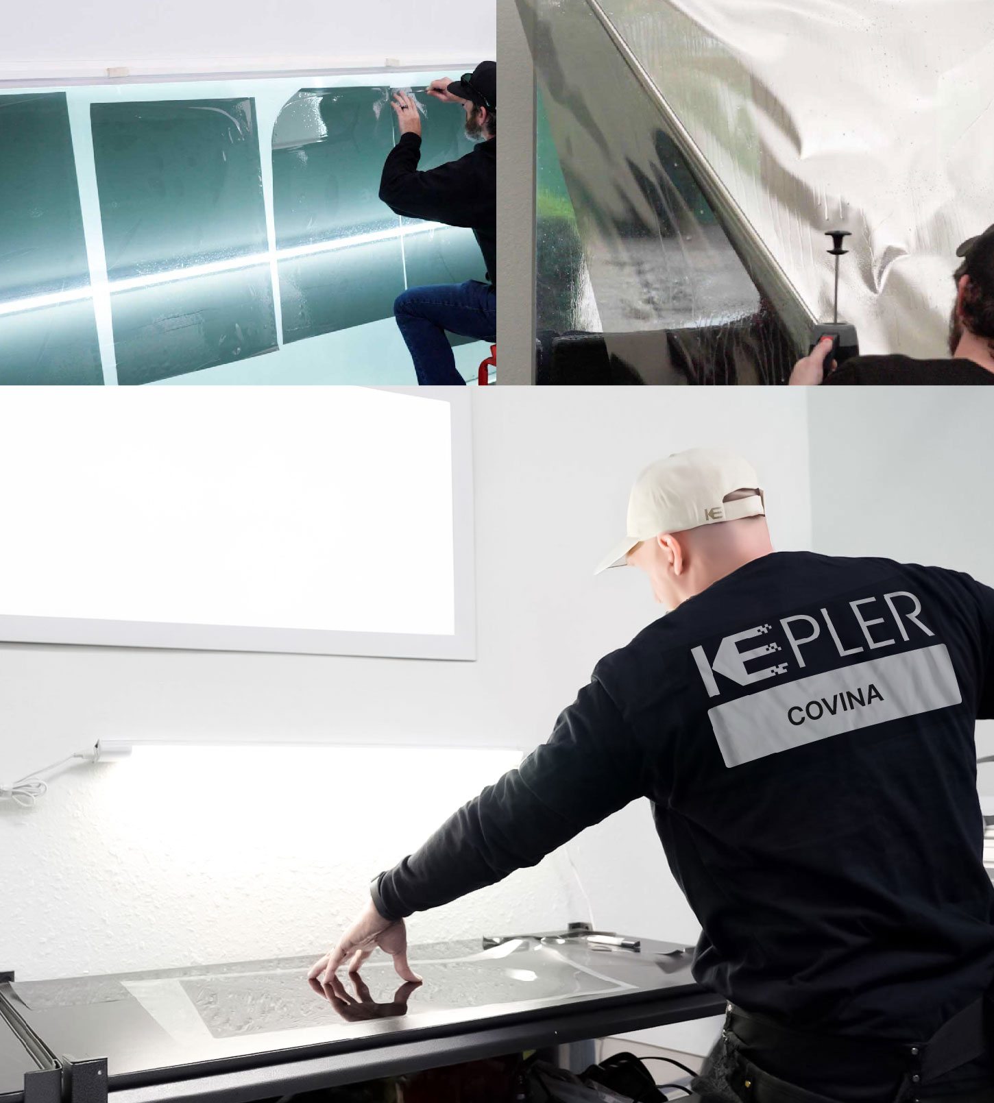 Window Tinting Specialist Cutting Film in Covina, California