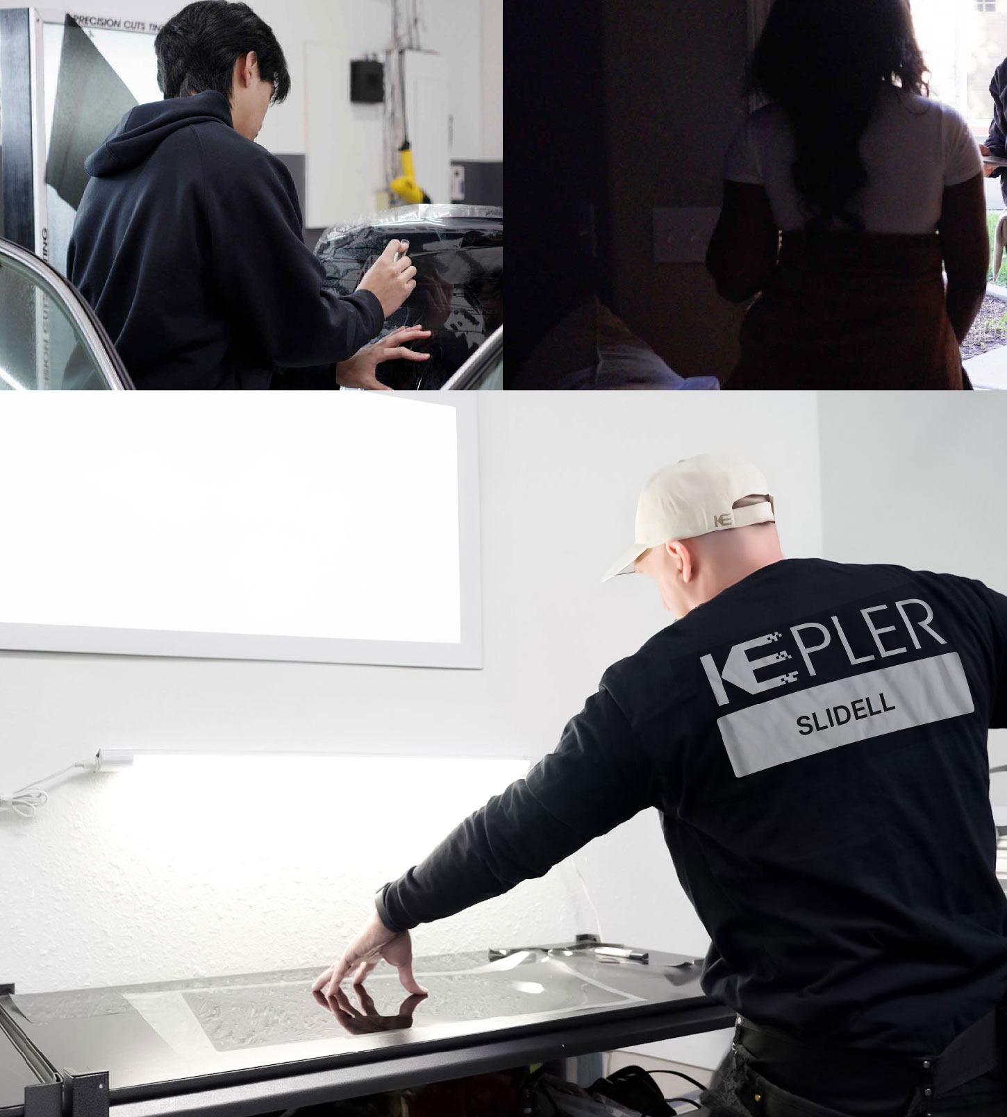 Window Tinting Specialist Cutting Film in Slidell, Louisiana