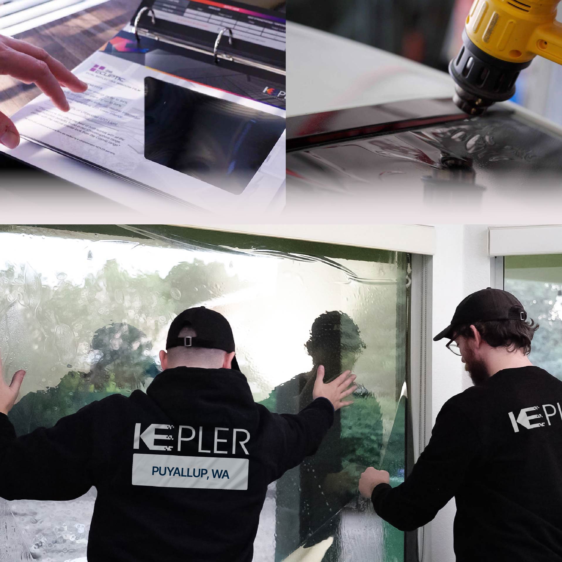 Kepler Specialist Performing Commercial Window Tinting in Puyallup Puyallup