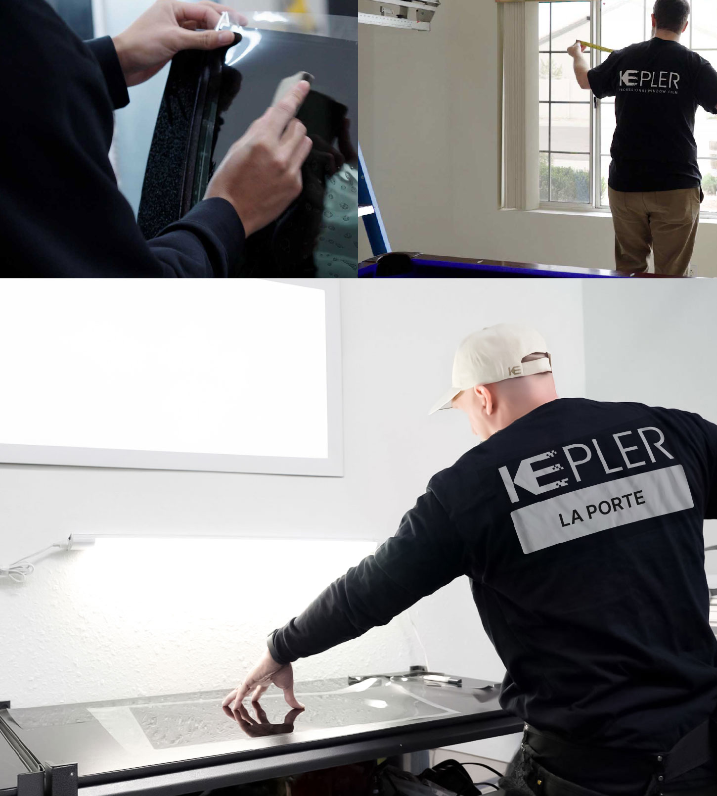 Window Tinting Specialist Cutting Film in La Porte, Indiana