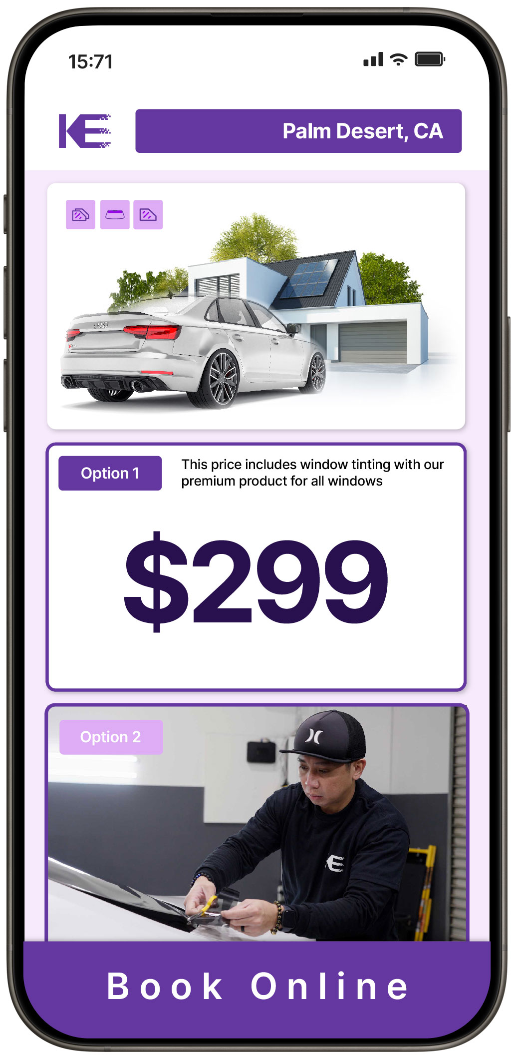 View Reasonable Tesla Window Tinting Prices in North Highlands, California