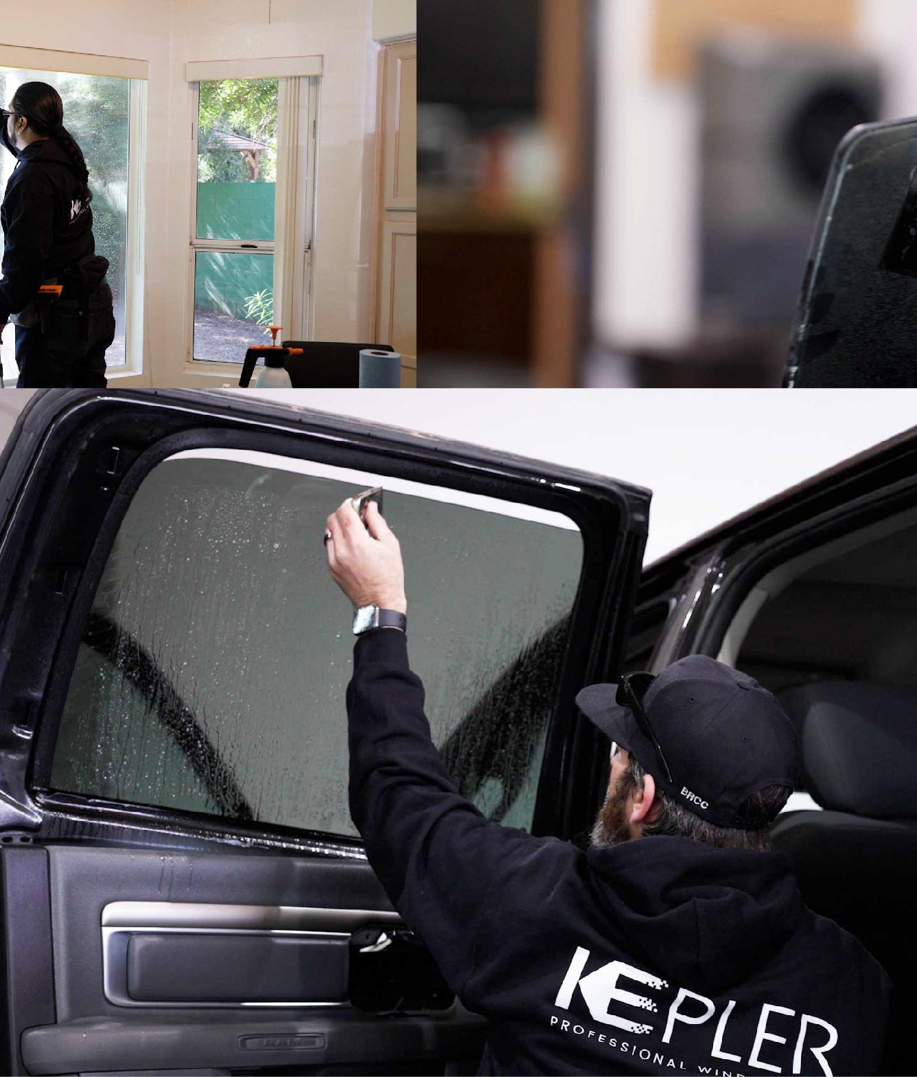 Kepler Window Tinting Specialists at Work in Fillmore, California