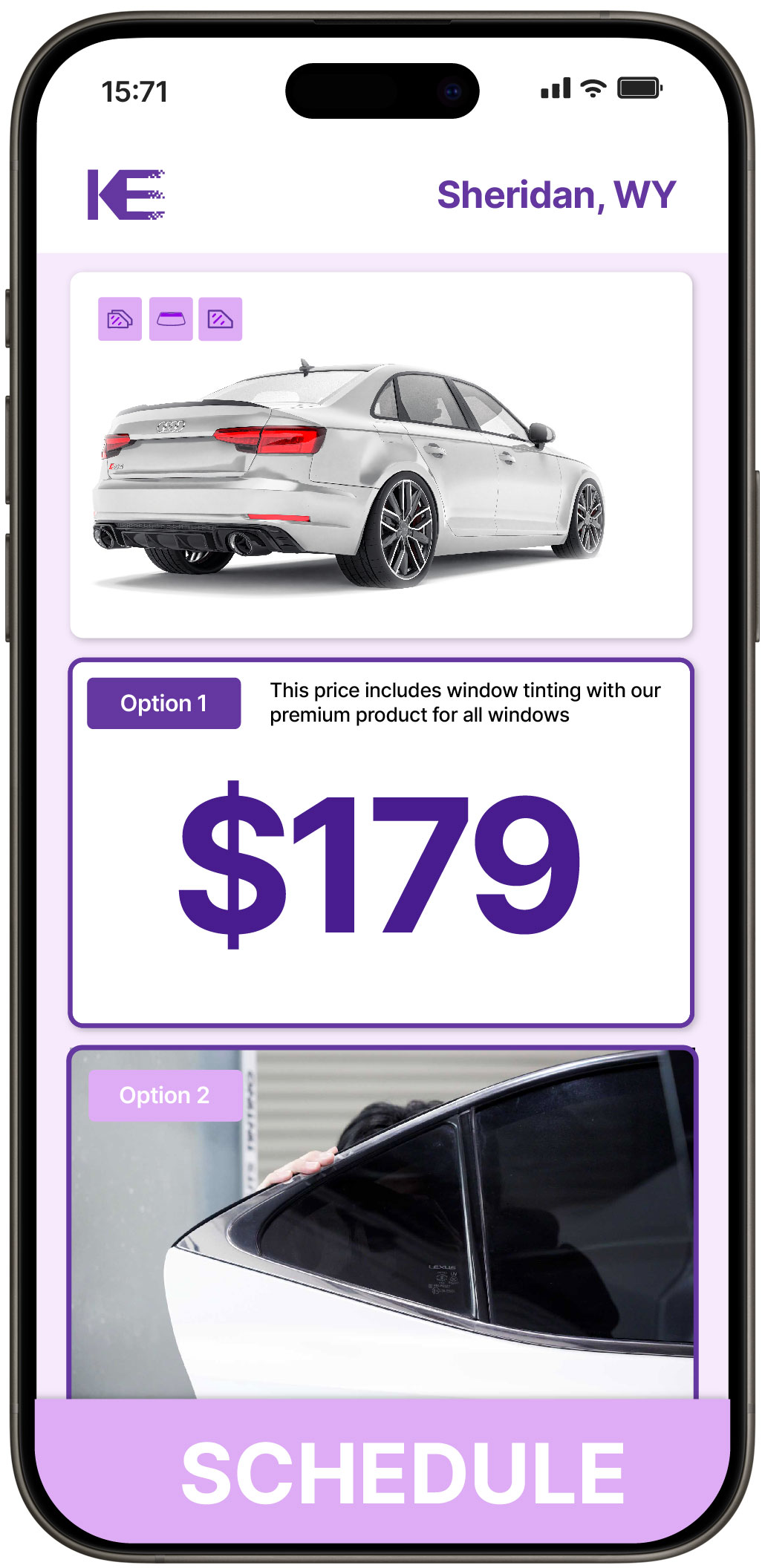 View Competitive Car Window Tinting Prices in Sheridan, Wyoming