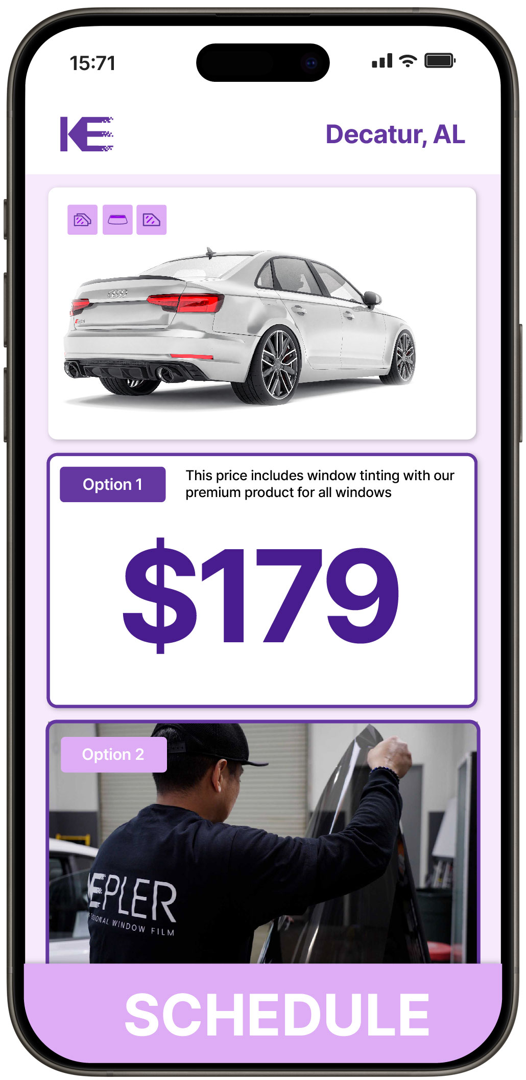 View Reasonable Car Window Tinting Prices in Decatur, Alabama