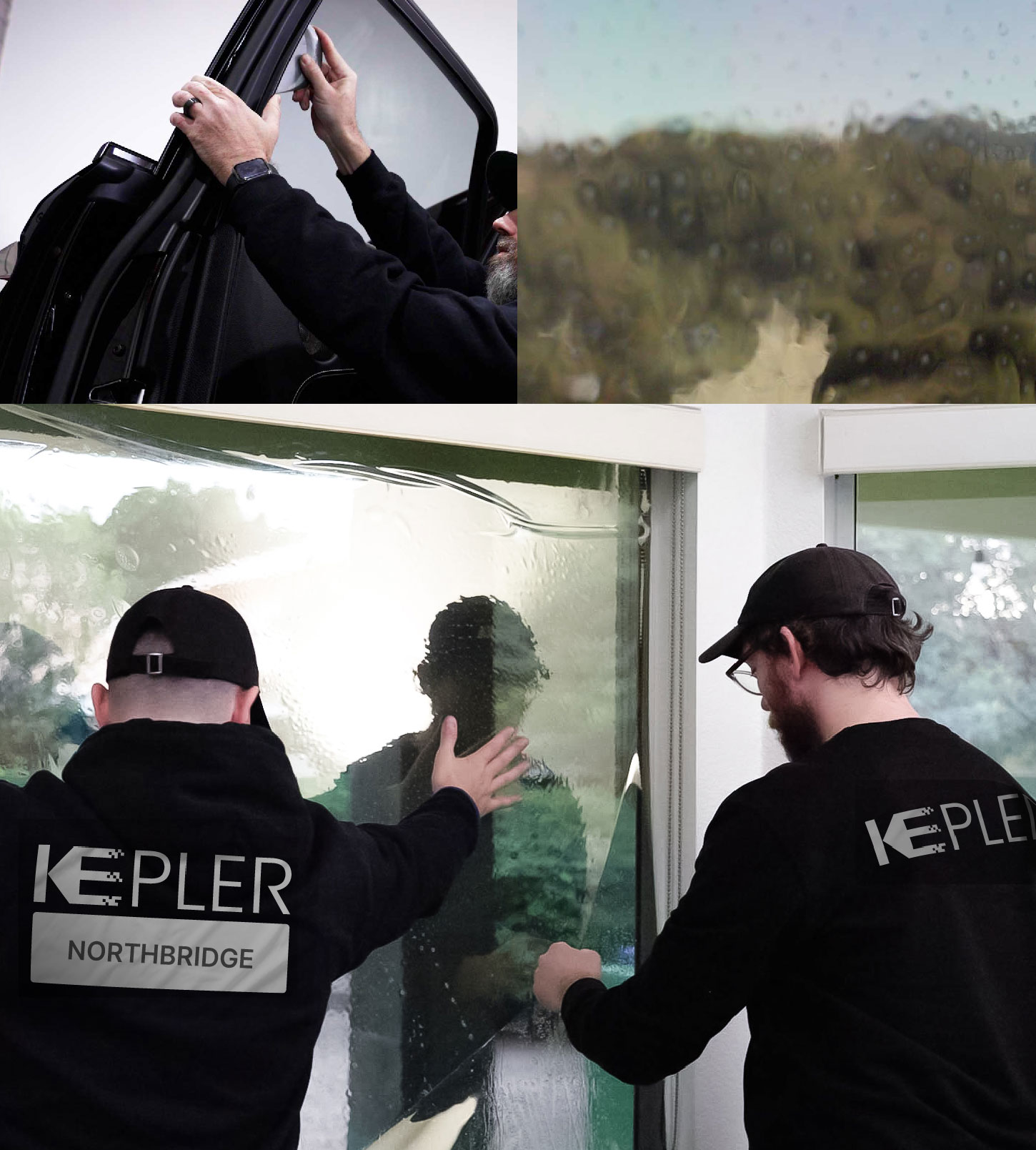 Kepler Technician Fitting Advanced Window Tint to Home in Northbridge