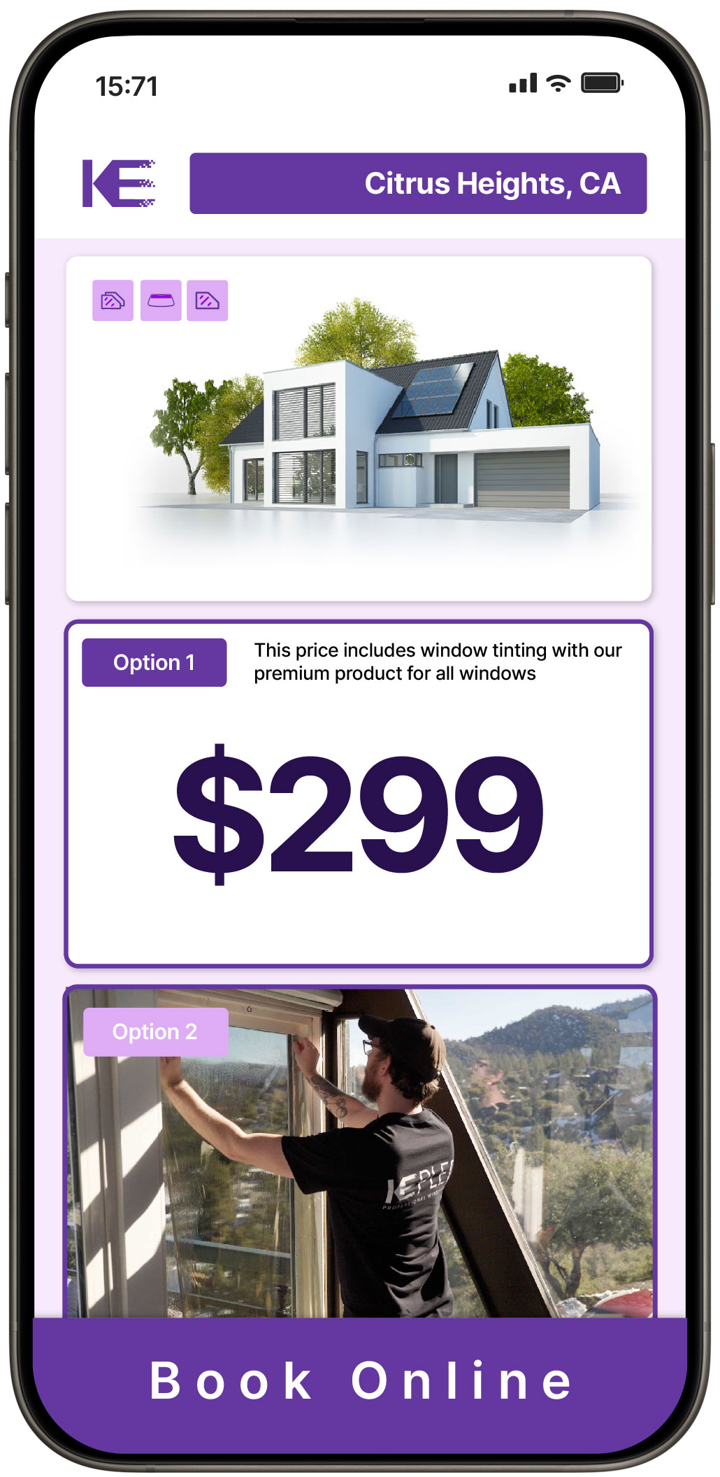 View Affordable Home Window Tinting Rates in Citrus Heights, California