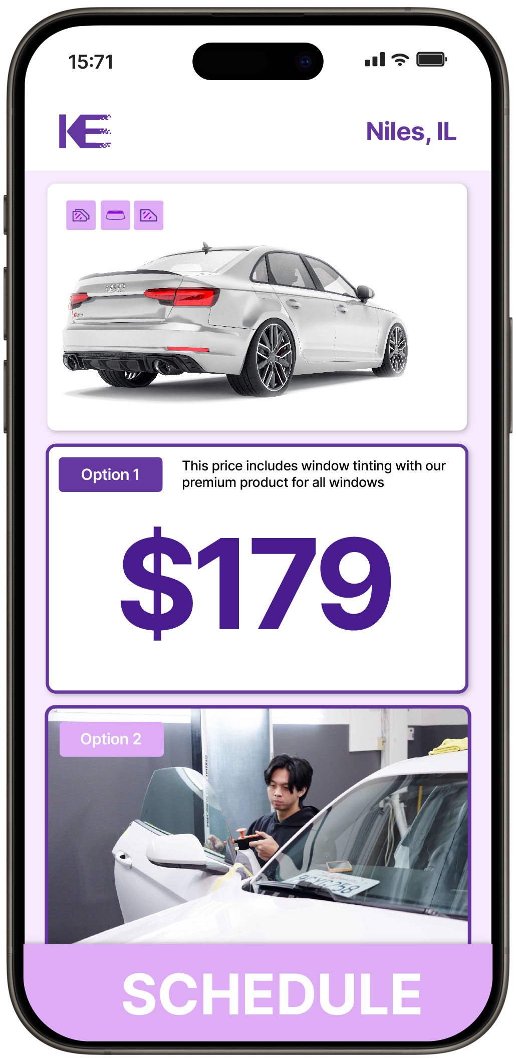 View Affordable Car Window Tinting Rates in Niles, Illinois
