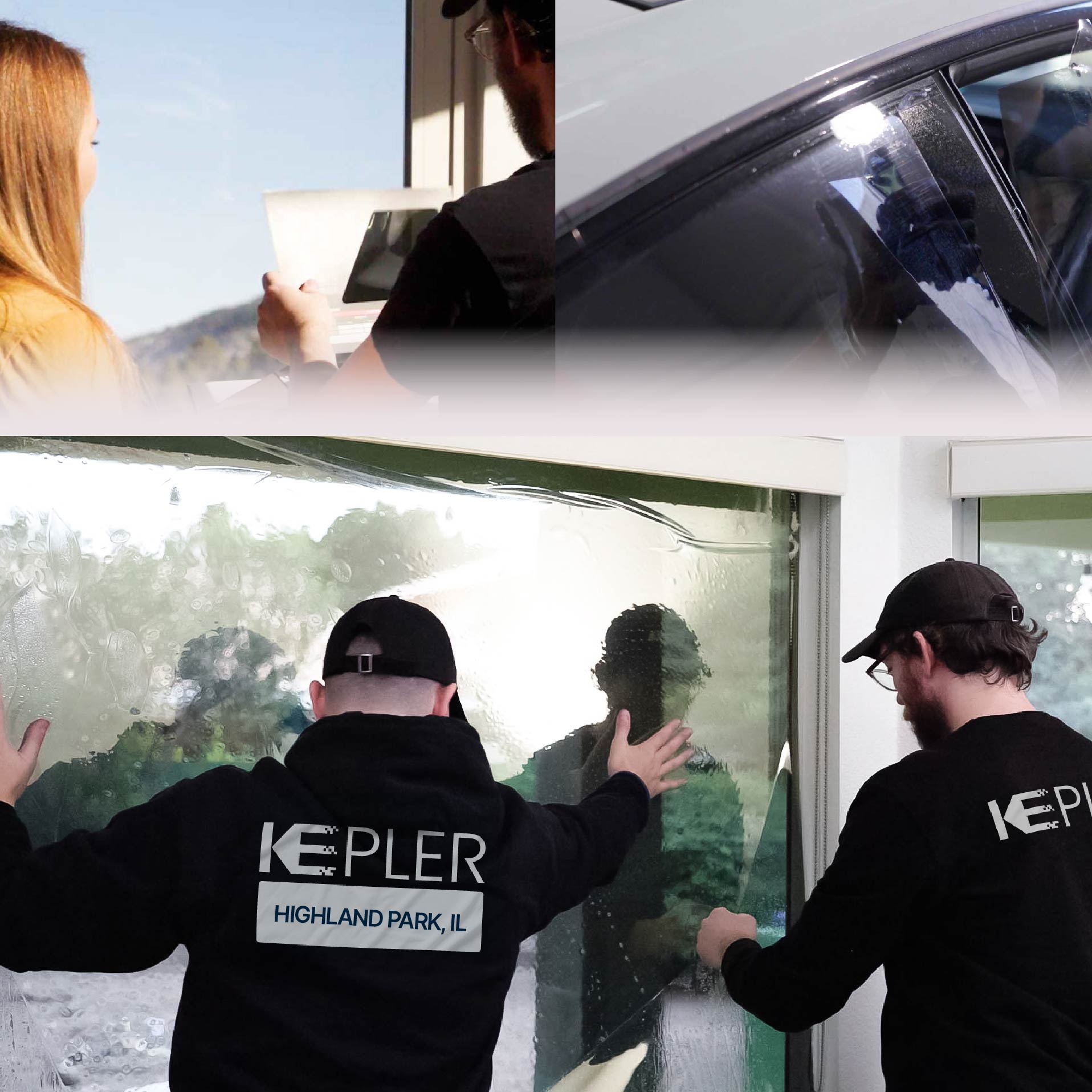 Kepler Specialist Performing Commercial Window Tinting in Highland Park Highland Park