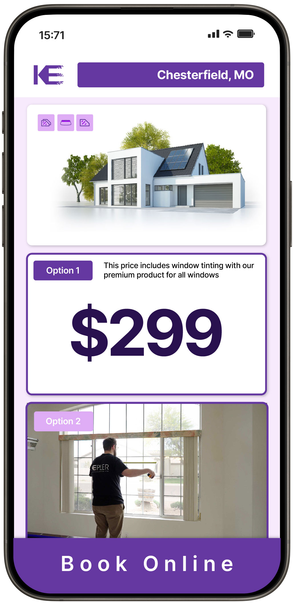 View Affordable Home Window Tinting Prices in Chesterfield, Missouri