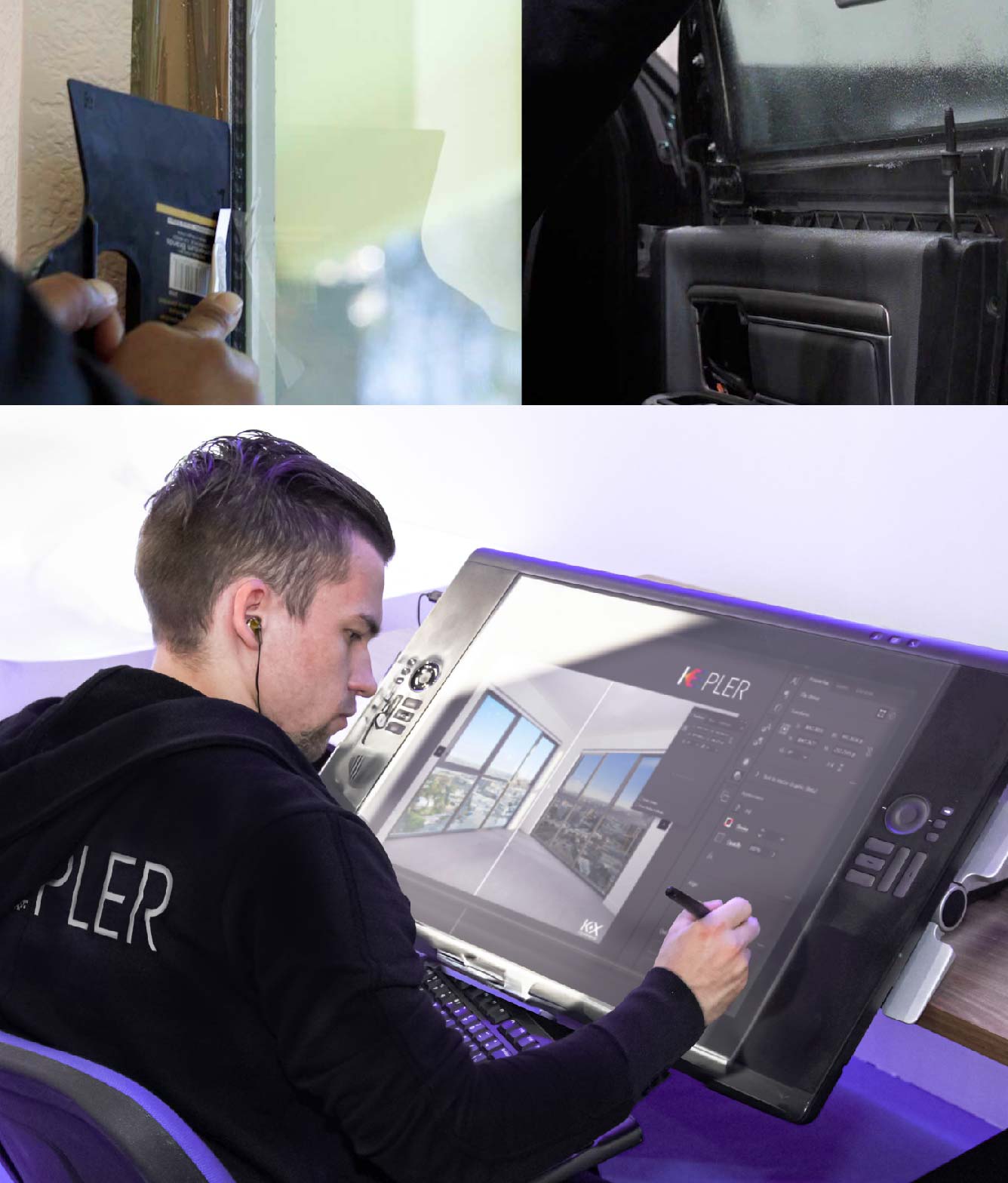 Kepler Specialist Performing Commercial Window Tinting in Warren Warren