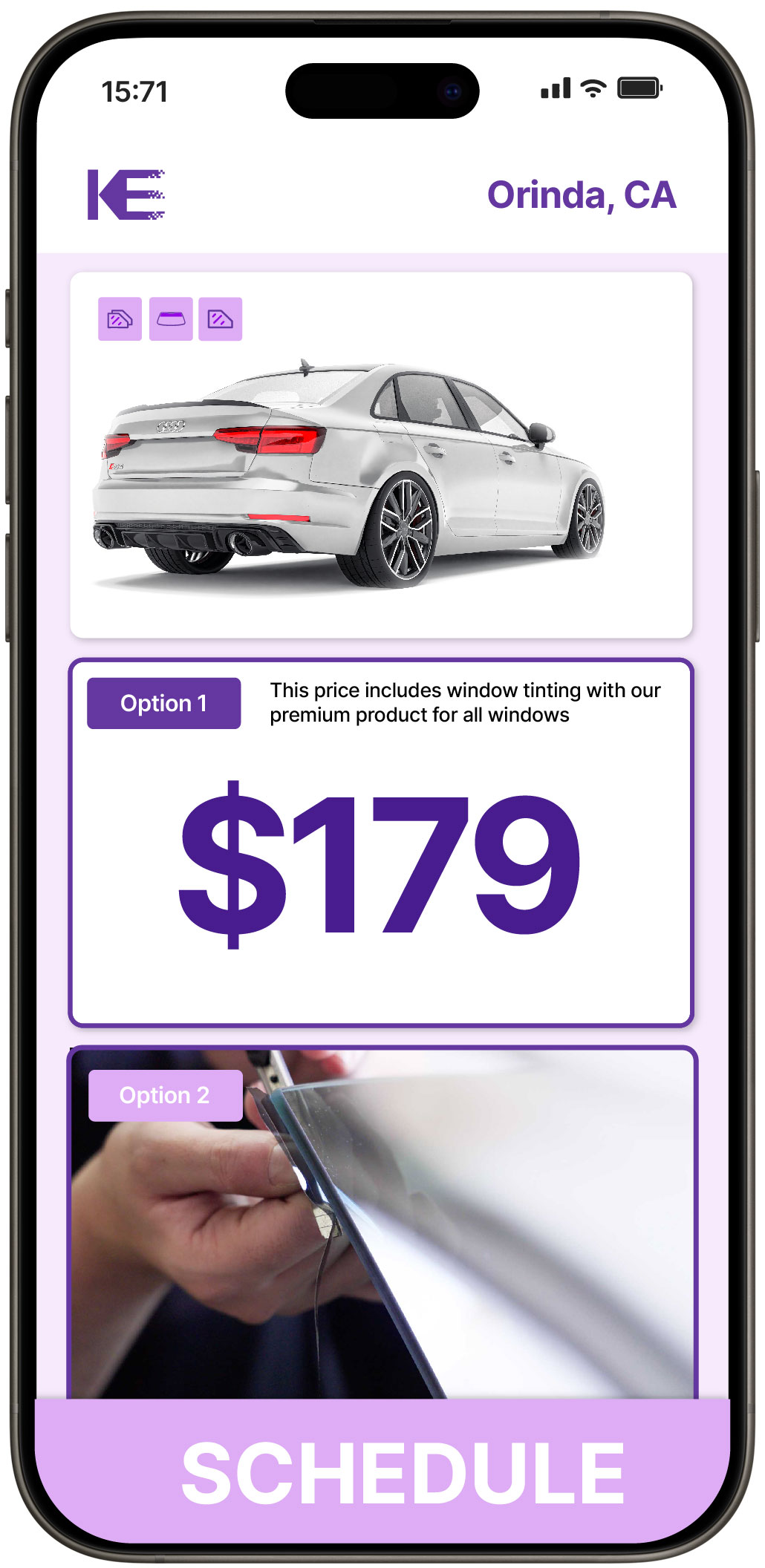 View Competitive Car Window Tinting Rates in Orinda, California