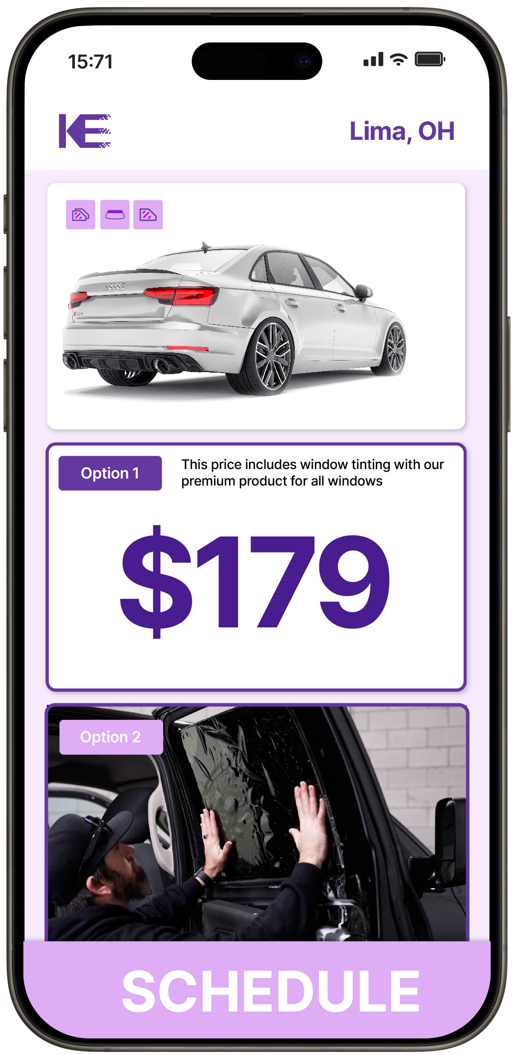 View Competitive Car Window Tinting Rates in Lima, Ohio