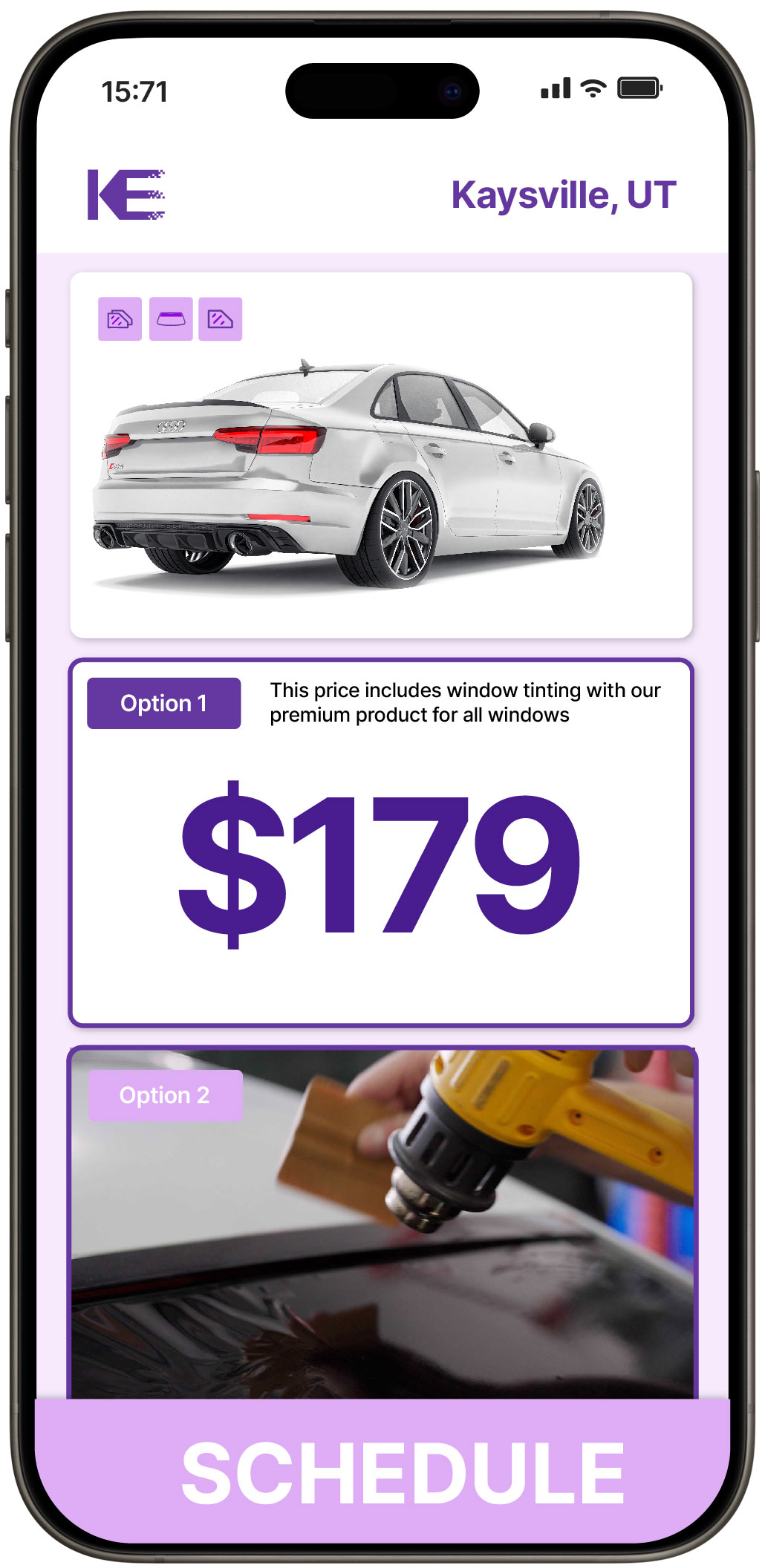 View Competitive Car Window Tinting Prices in Kaysville, Utah
