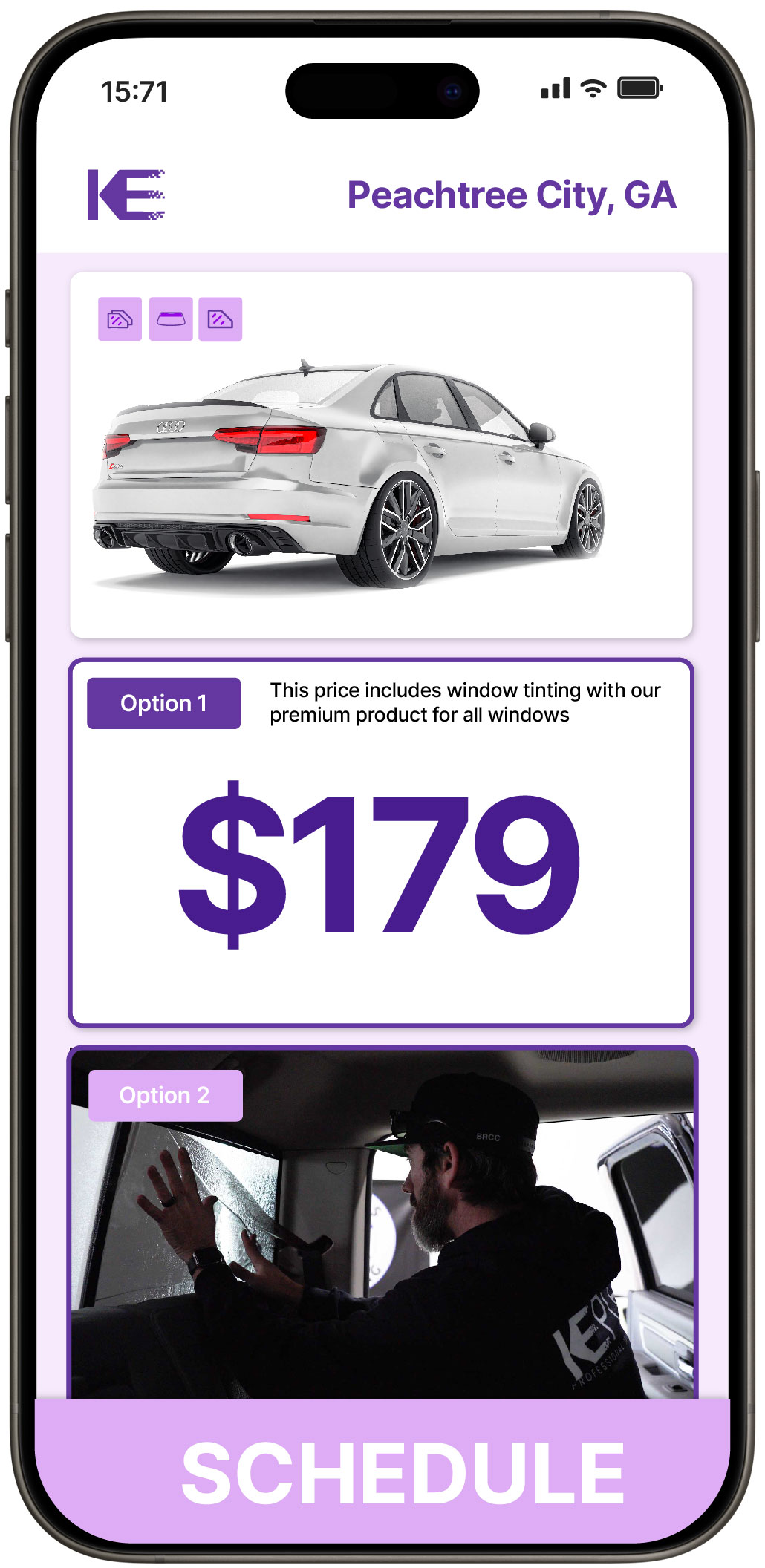 View Competitive Car Window Tinting Costs in Peachtree City, Georgia