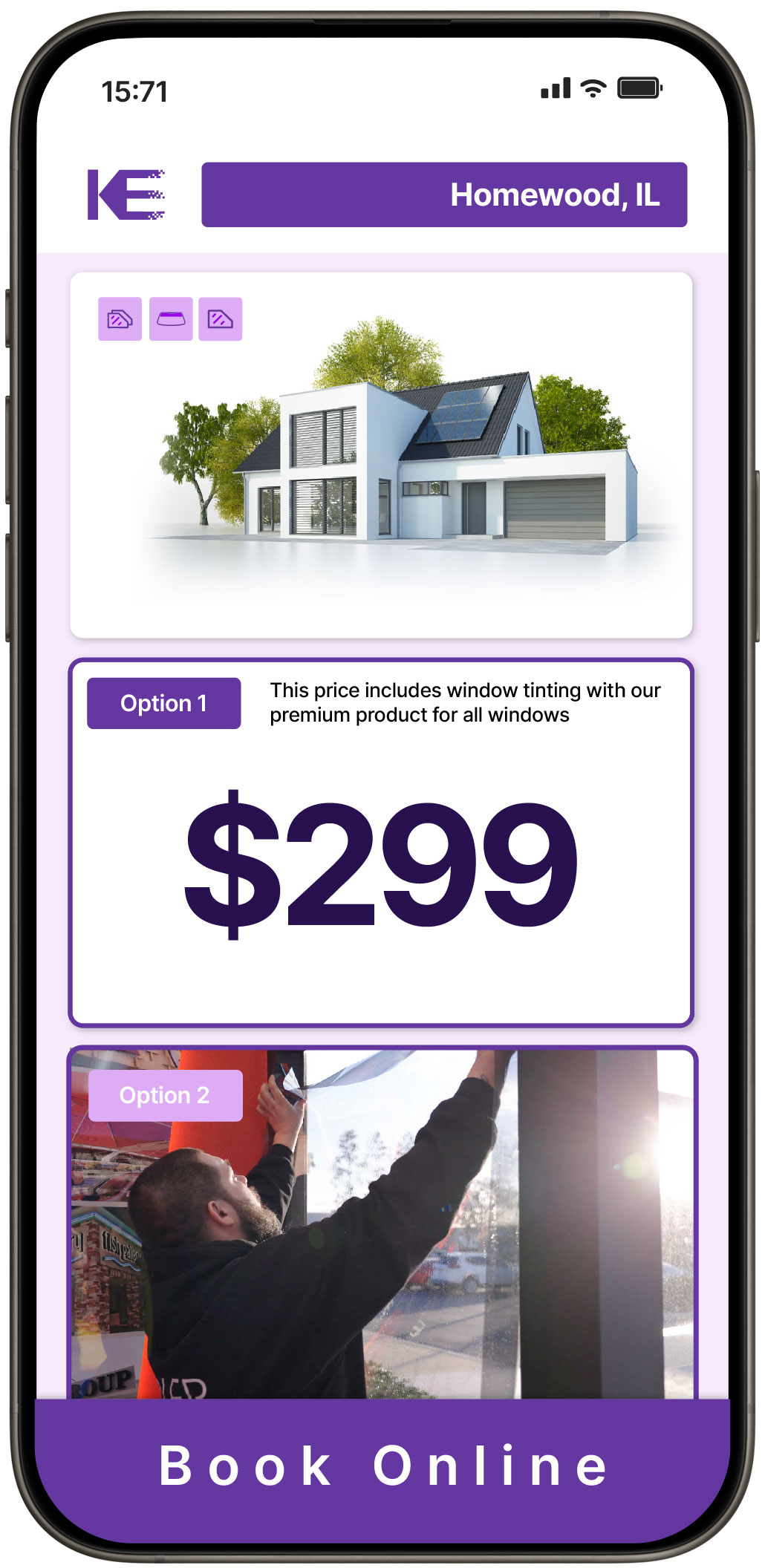 View Competitive Home Window Tinting Prices in Homewood, Illinois