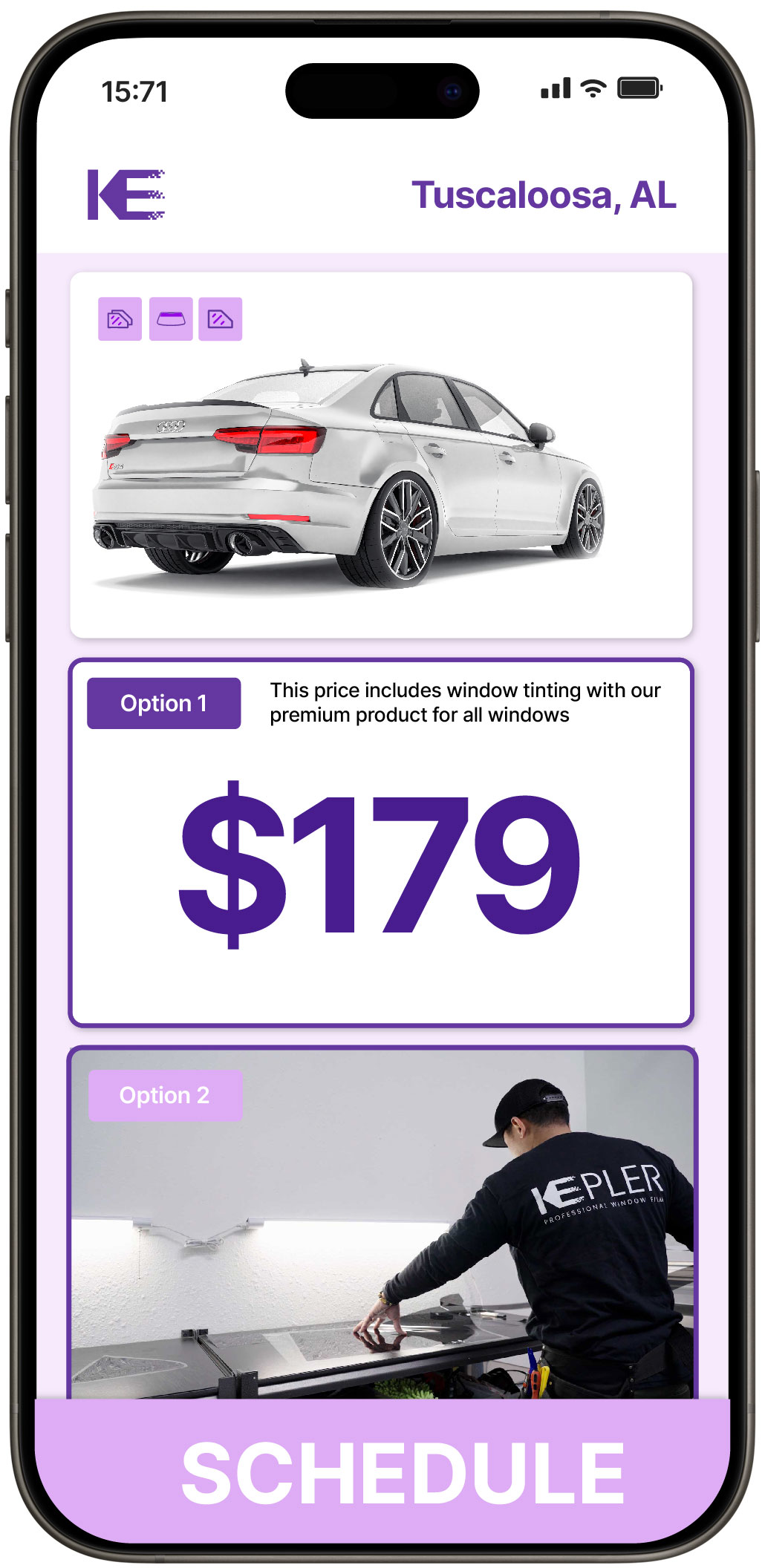 View Reasonable Car Window Tinting Prices in Tuscaloosa, Alabama