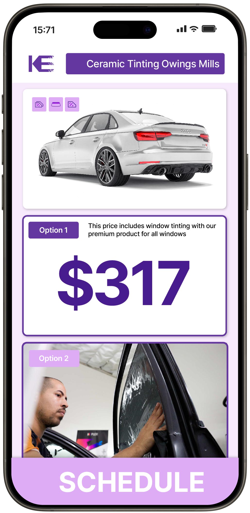 View Competitive Ceramic Window Tinting Costs in Owings Mills, Maryland