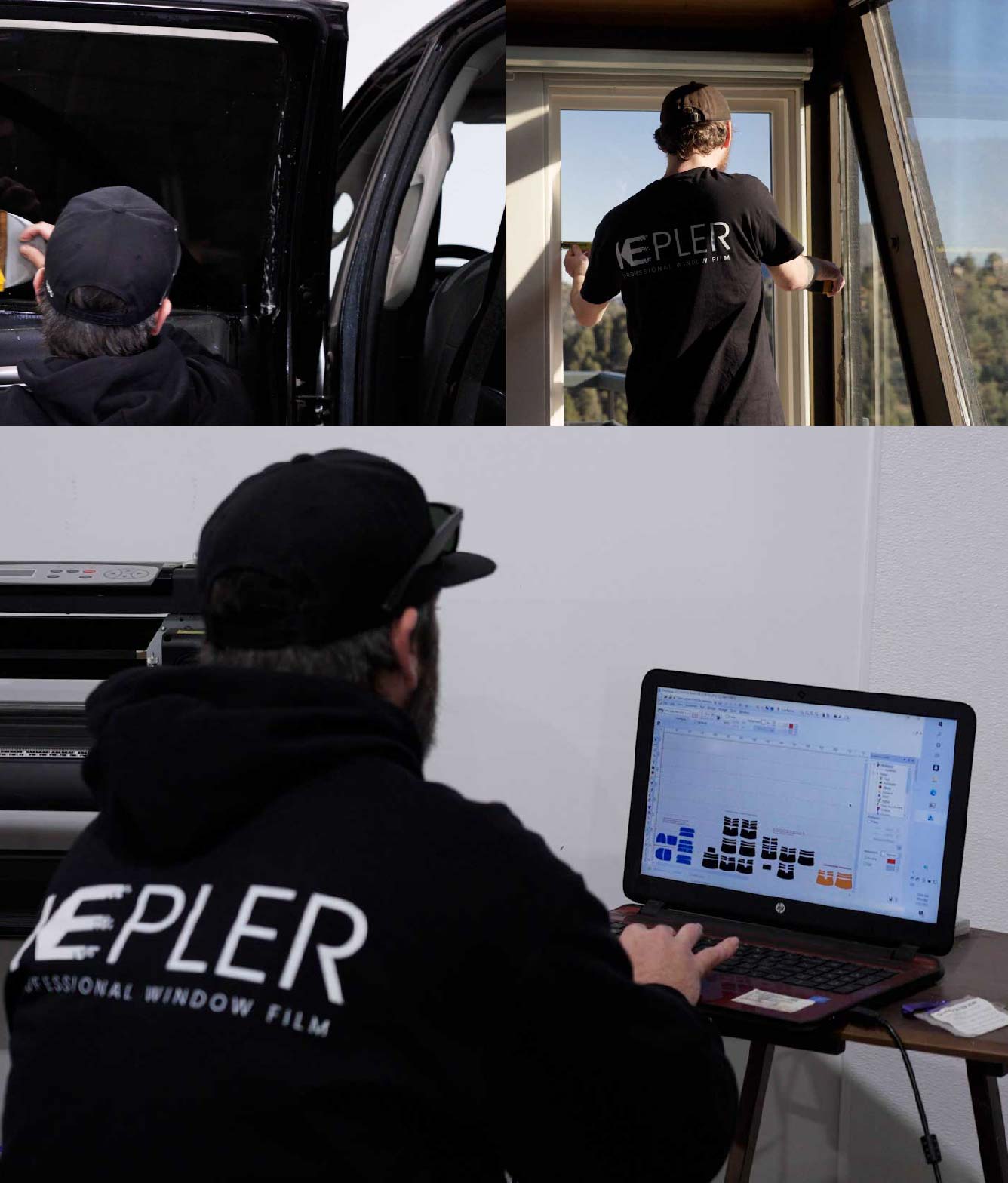 Ceramic Window Tinting Expert Cutting Film in Saint Paul, Minnesota