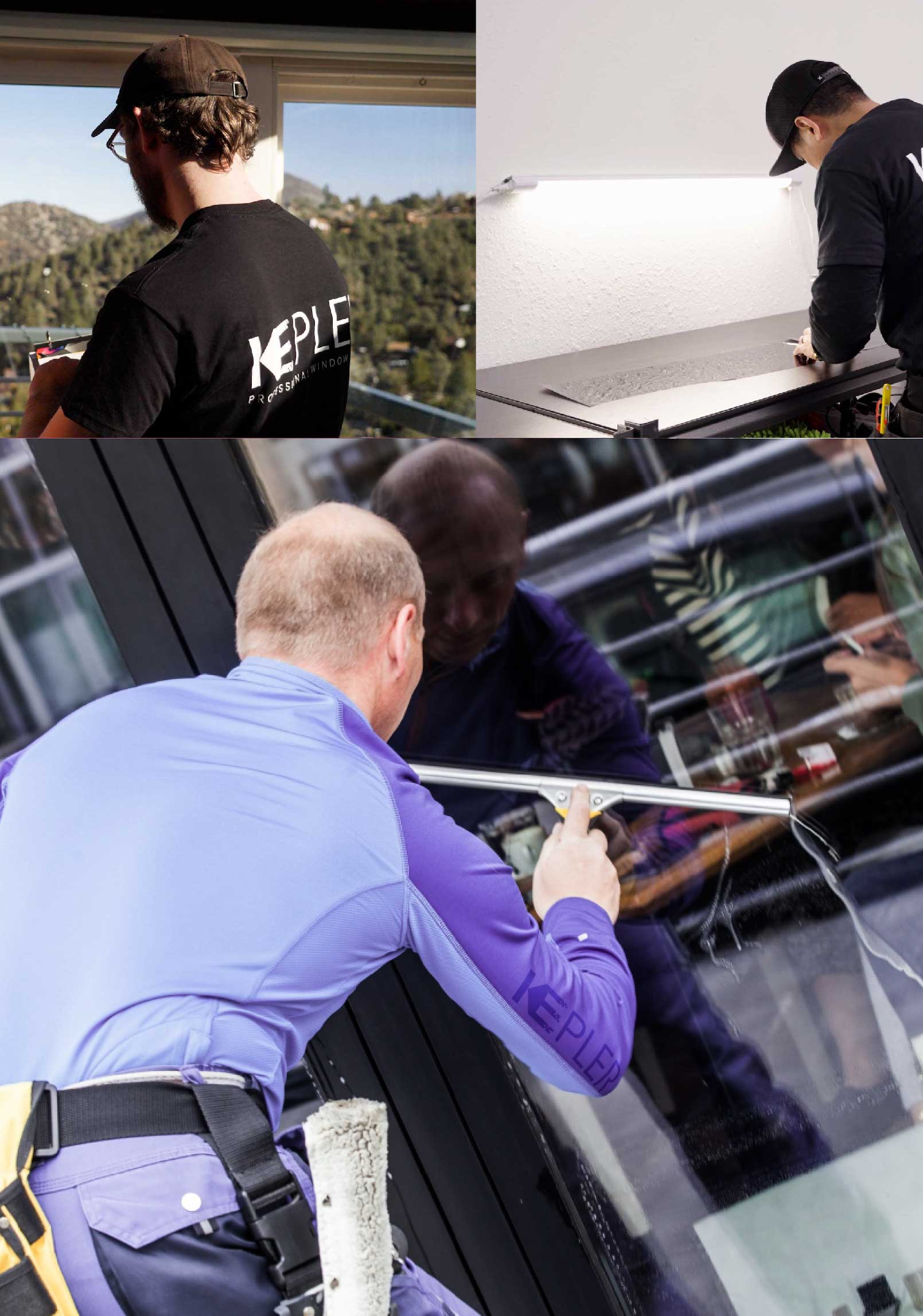 Kepler Expert Applying Anti-Graffiti Window Film to a Jenks Shop Front