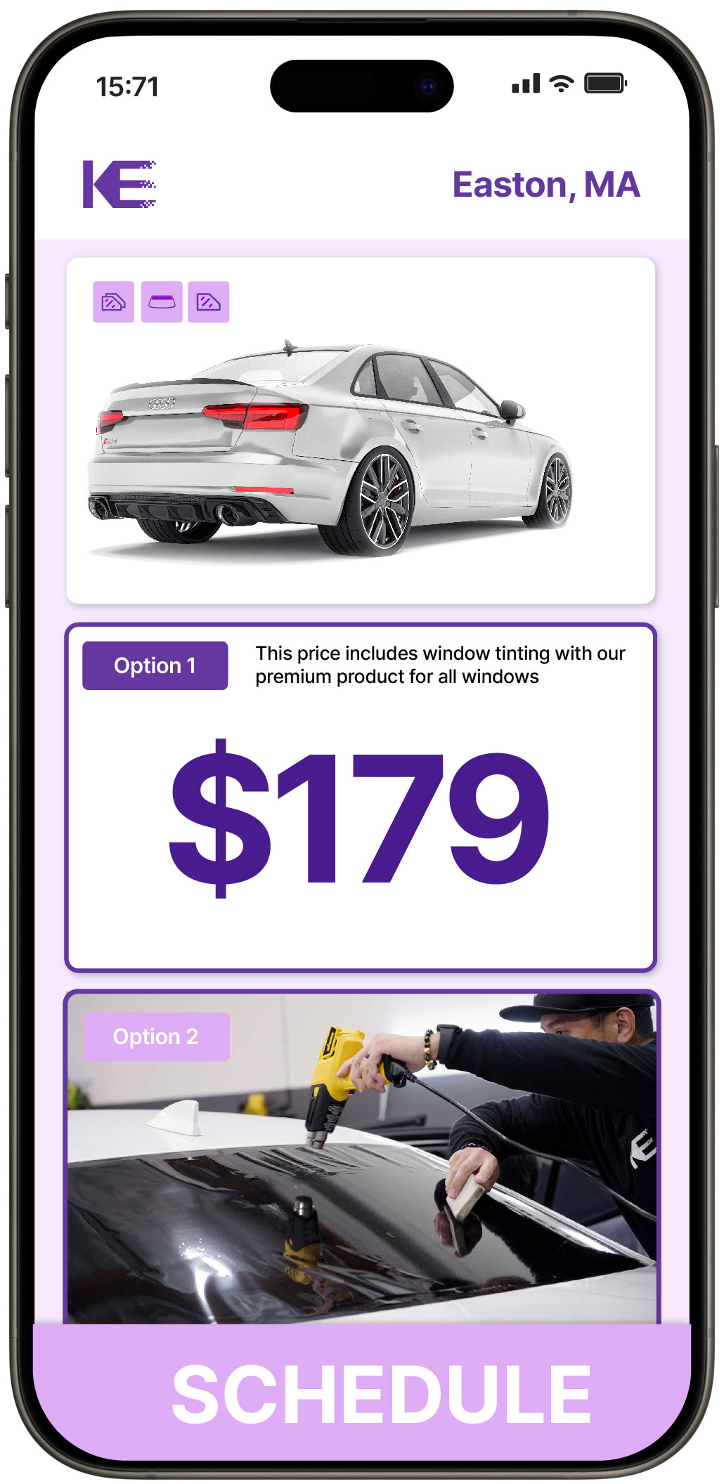 View Reasonable Car Window Tinting Costs in Easton, Massachusetts