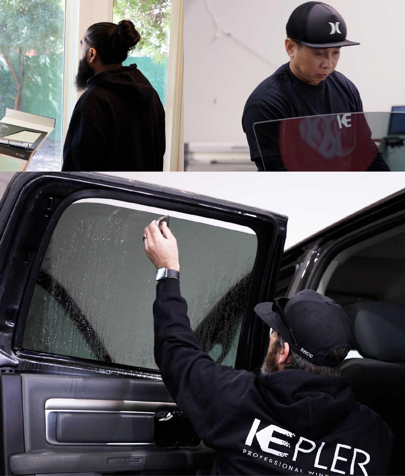 Kepler Window Tinting Specialists at Work in San Mateo, California