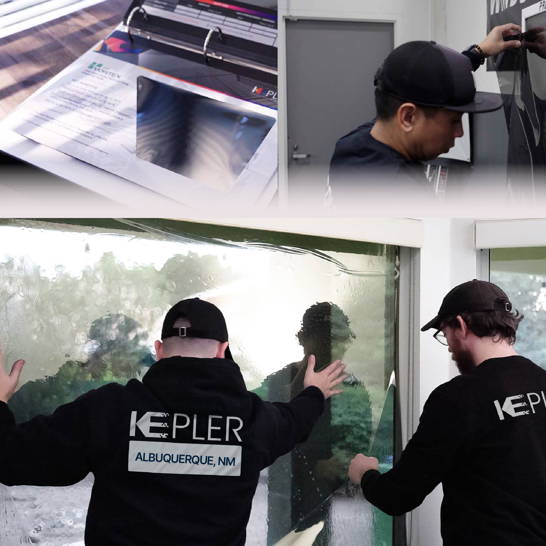 Kepler Specialist Performing Commercial Window Tinting in Albuquerque Albuquerque