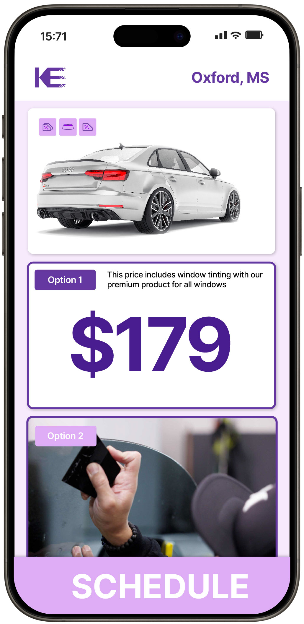 View Reasonable Car Window Tinting Rates in Oxford, Mississippi