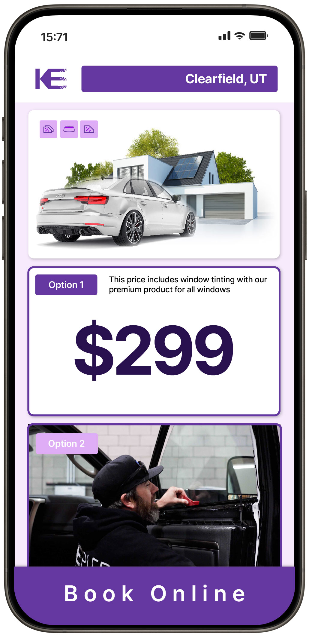 View Competitive Tesla Window Tinting Costs in Lehi, Utah