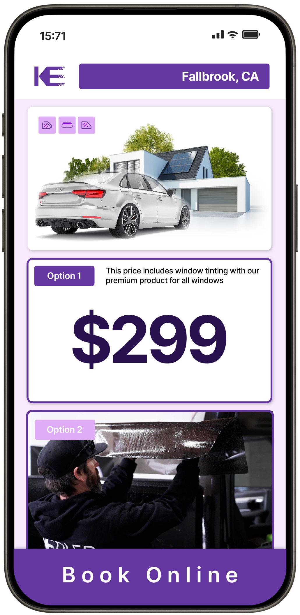 View Affordable Tesla Window Tinting Prices in Tracy, California
