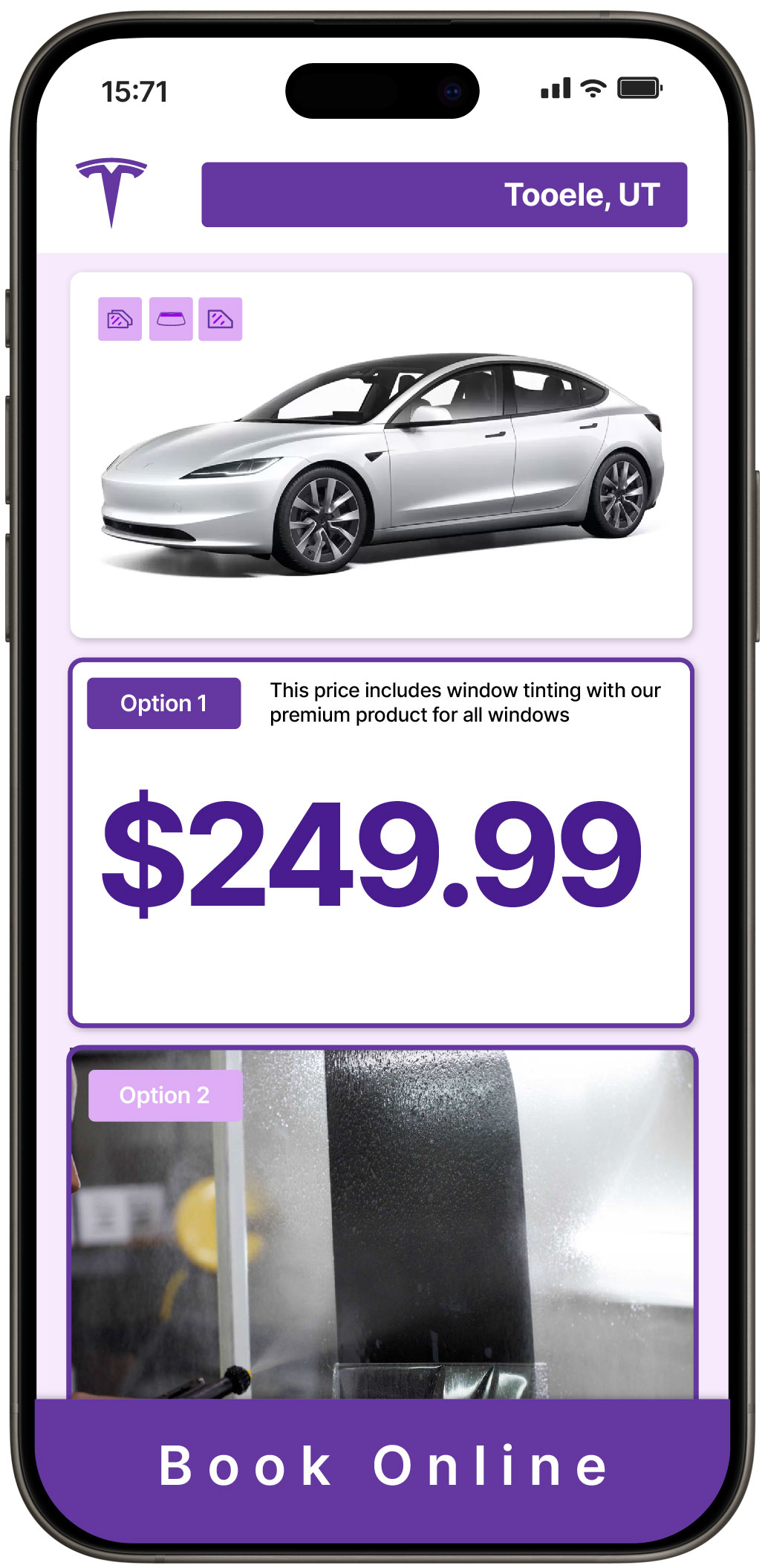 View Competitive Tesla Window Tinting Prices in Tooele, Utah