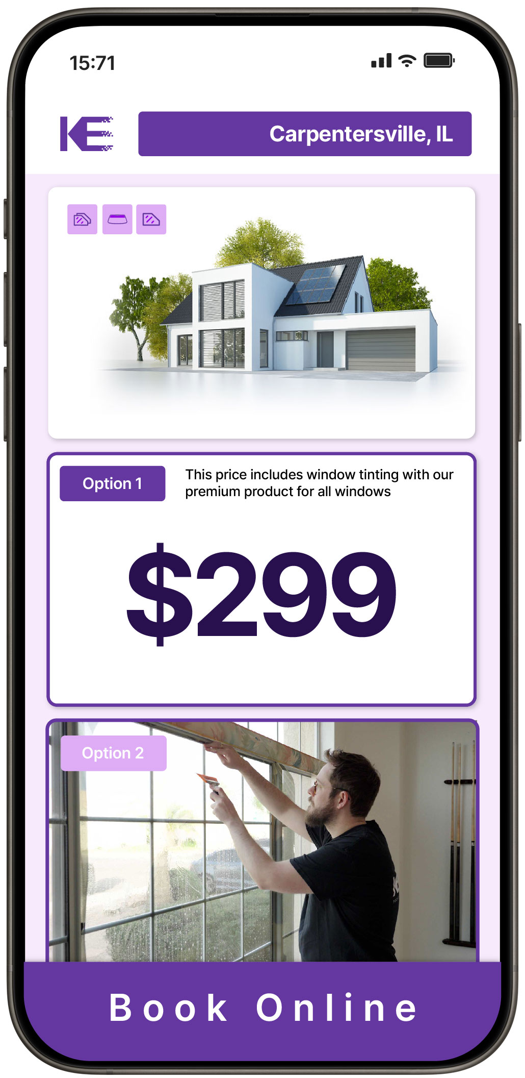 View Competitive Home Window Tinting Prices in Carpentersville, Illinois