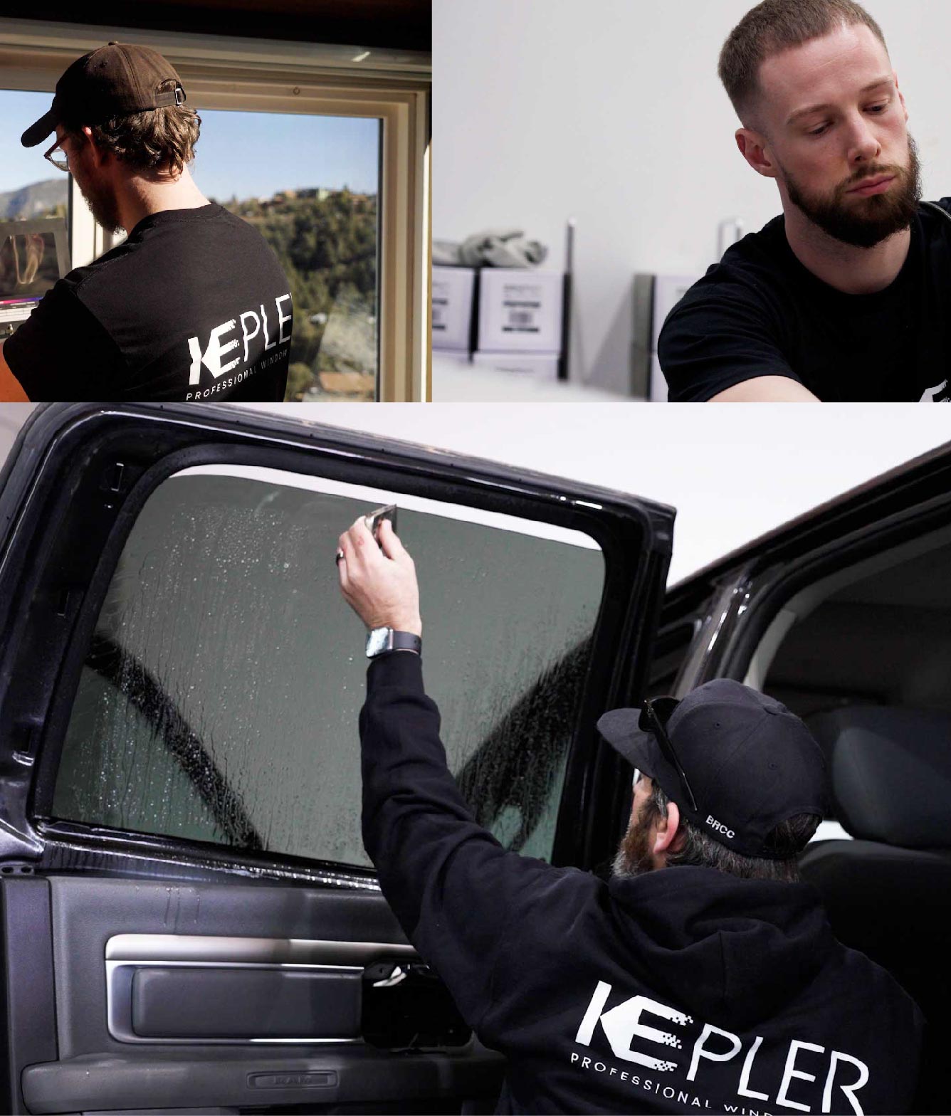 Kepler Window Tinting Specialists at Work in Mineral Wells, Texas